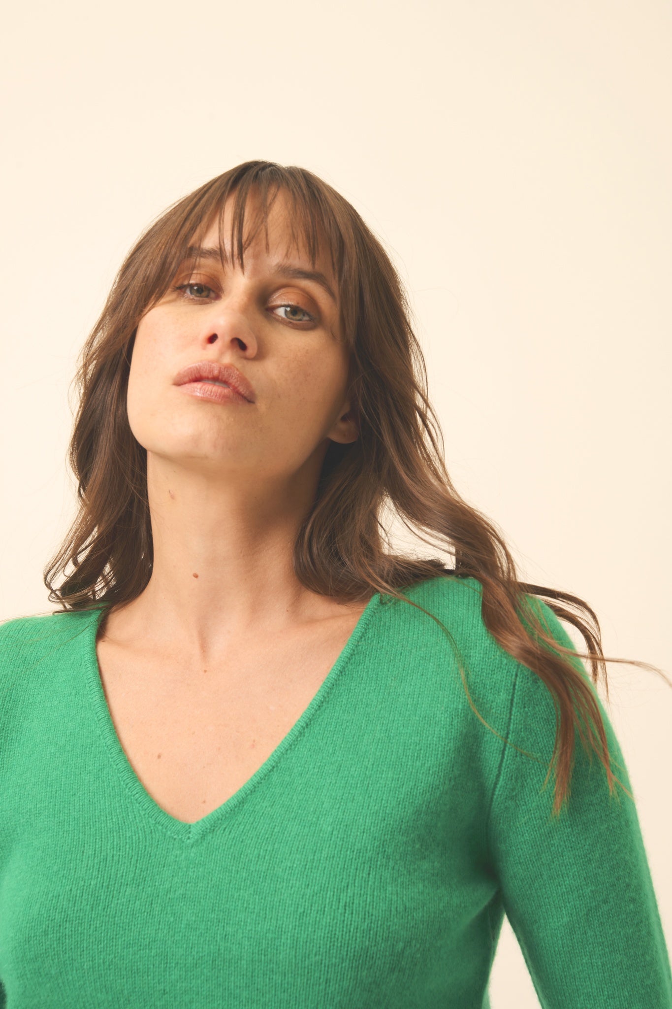 ABBY v-neck sweater mint