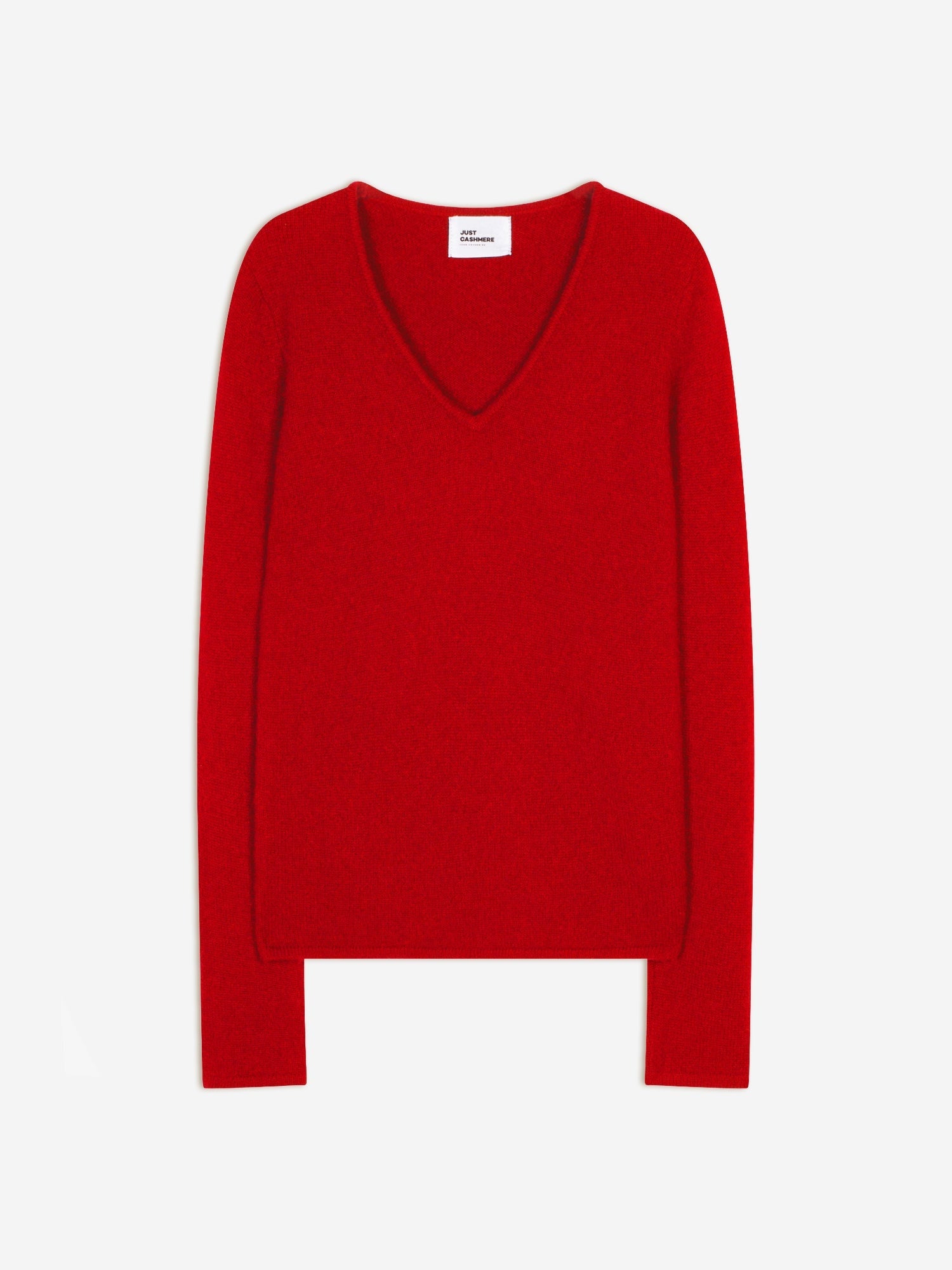 ABBY pull col v rouge