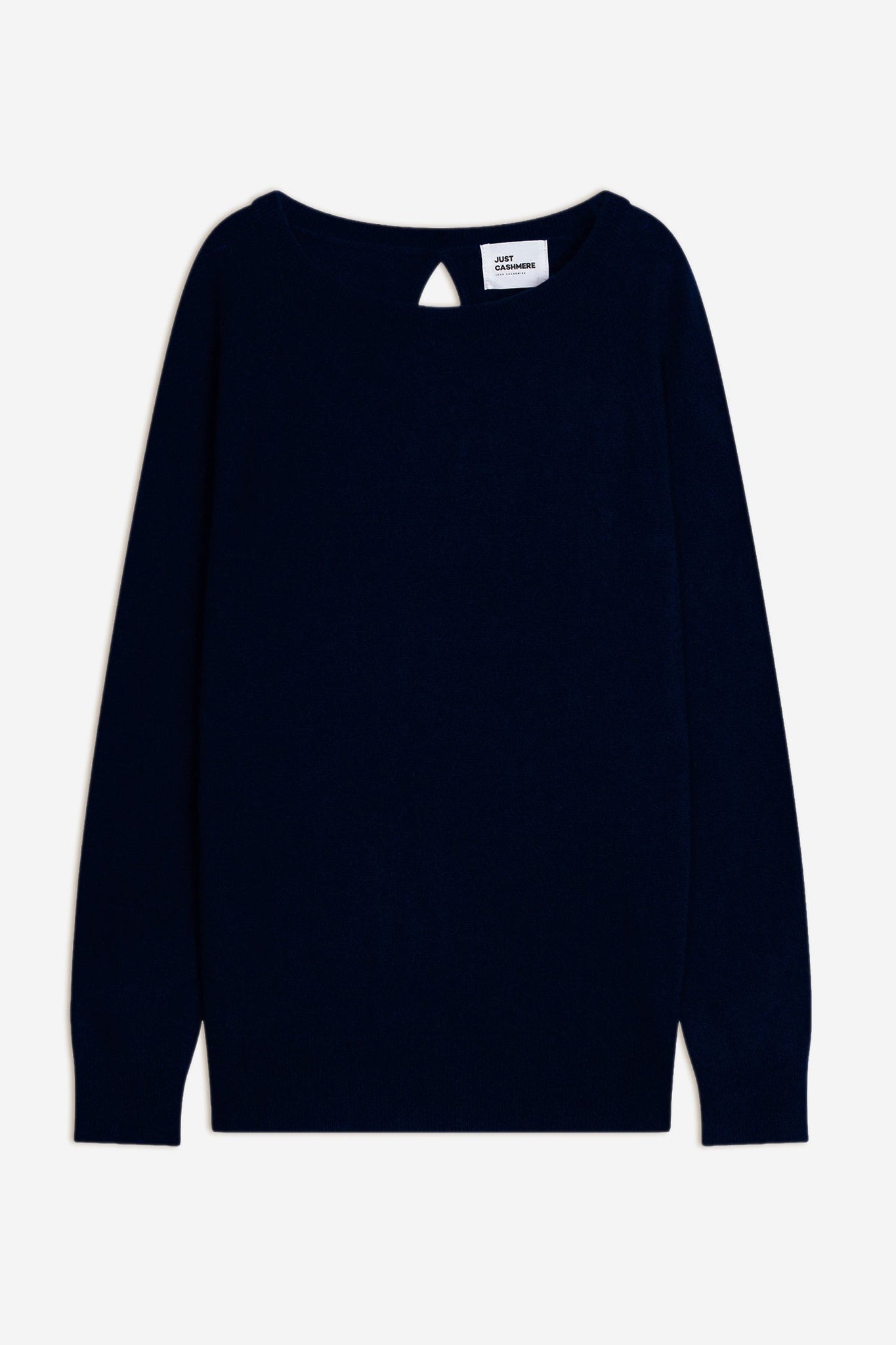 ABIGAIL pull col bateau goutte dos navy