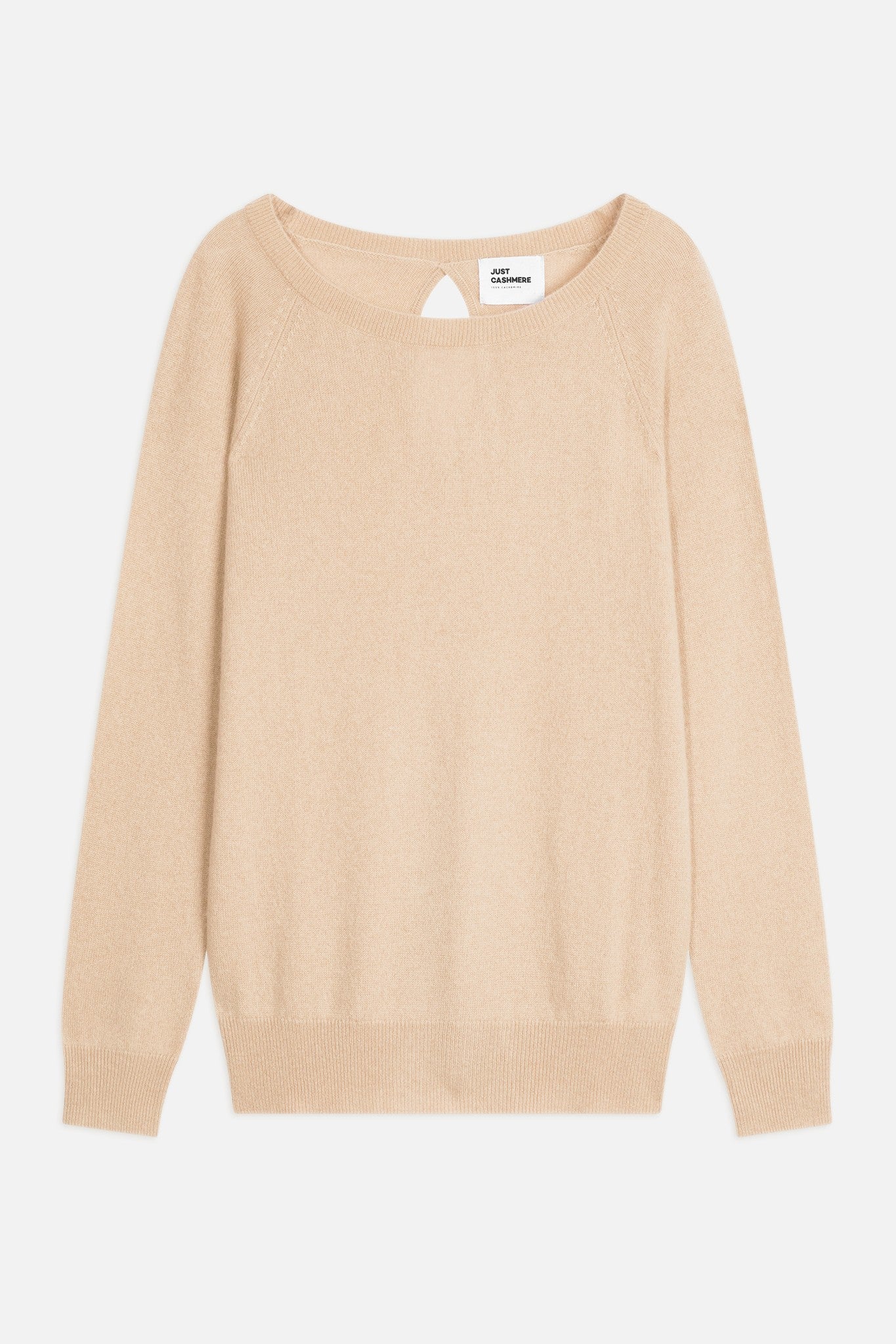 abigail pull col bateau goutte dos sable