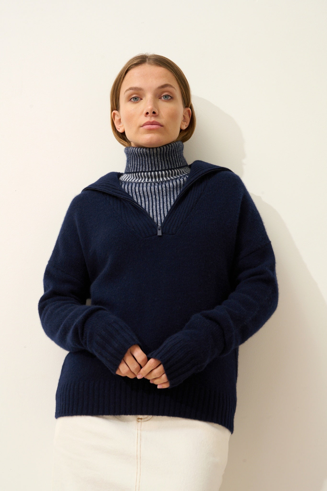 AKAR pull col camionneur navy