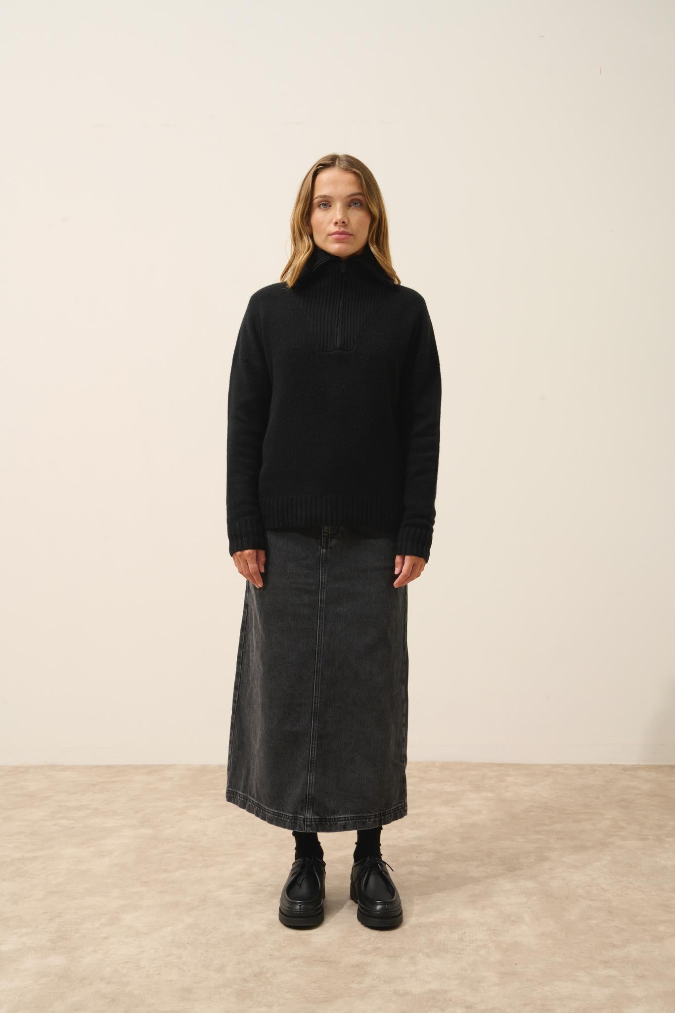 AKAR pull col camionneur noir