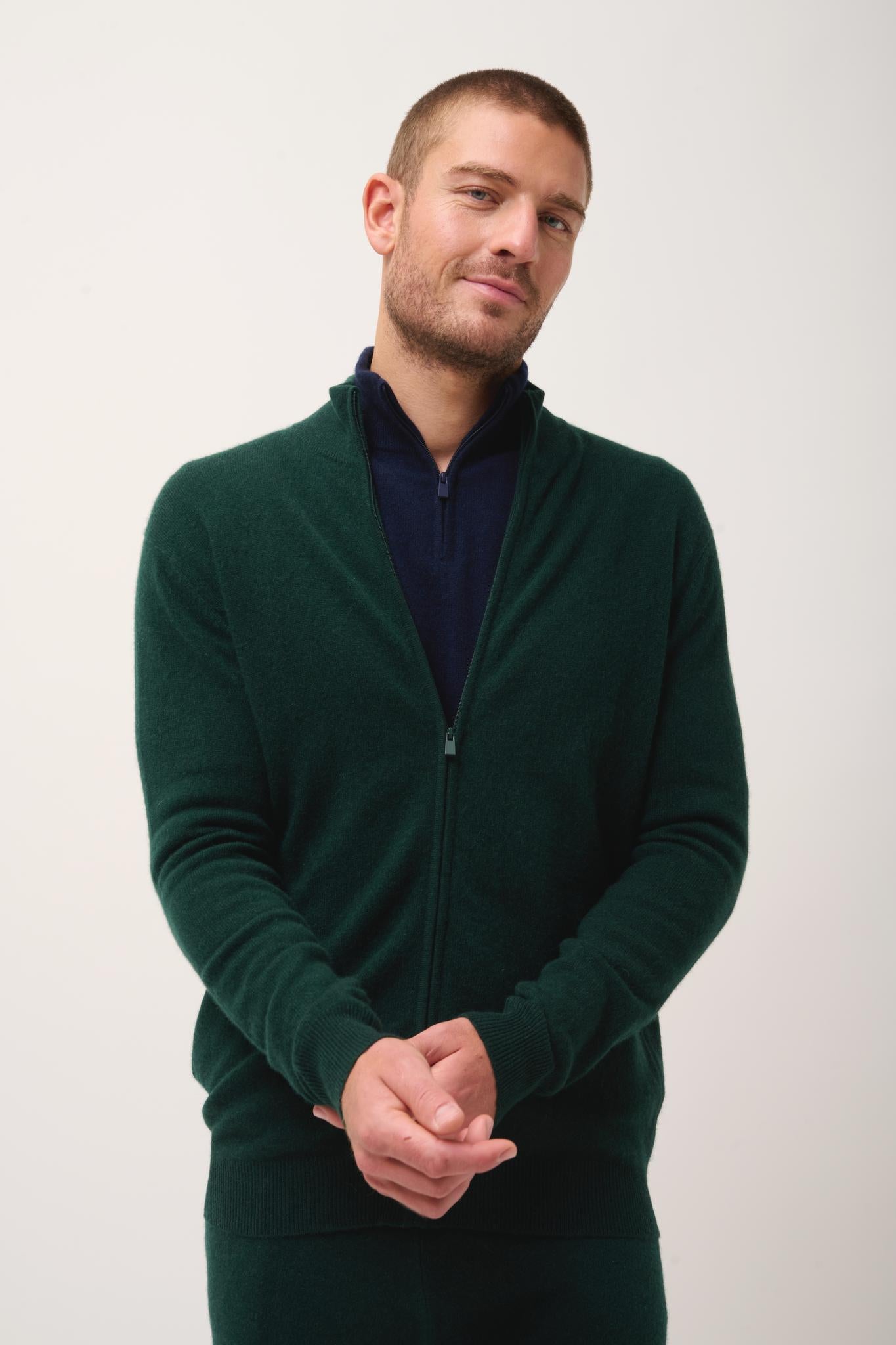 ALAN cypress high-neck cardigan
