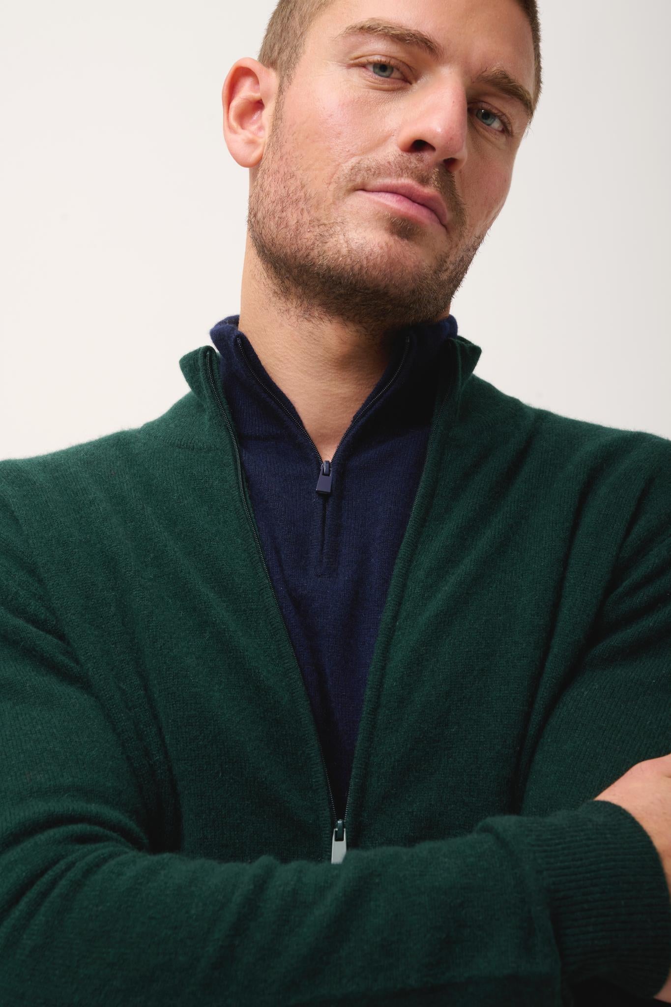 ALAN cypress high-neck cardigan