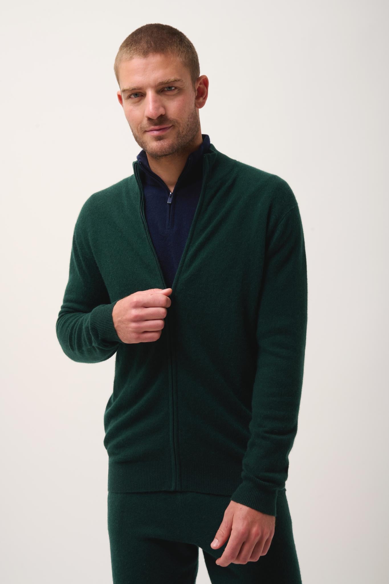 ALAN cypress high-neck cardigan