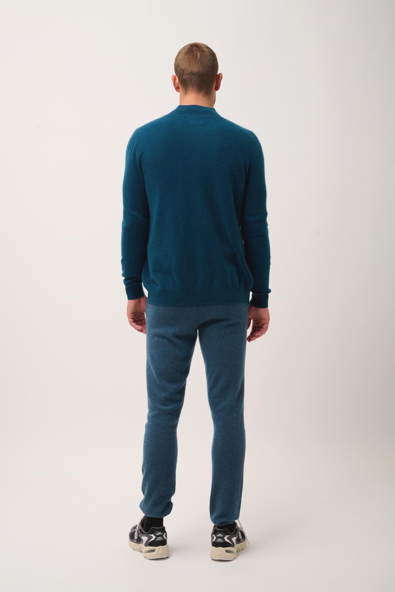 ALAN high neck cardigan duck green