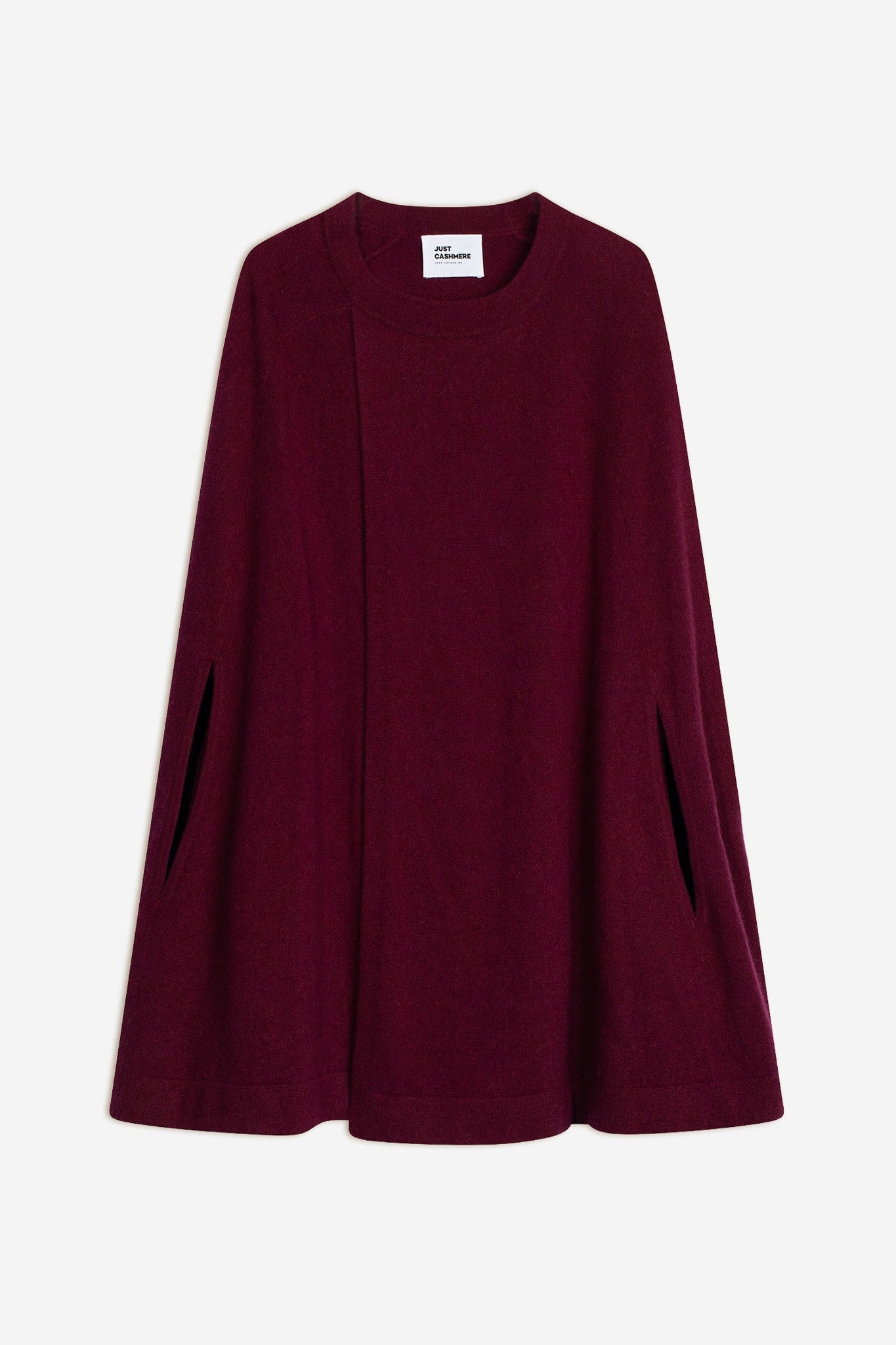 alloa cape ouverte col rond bordeaux