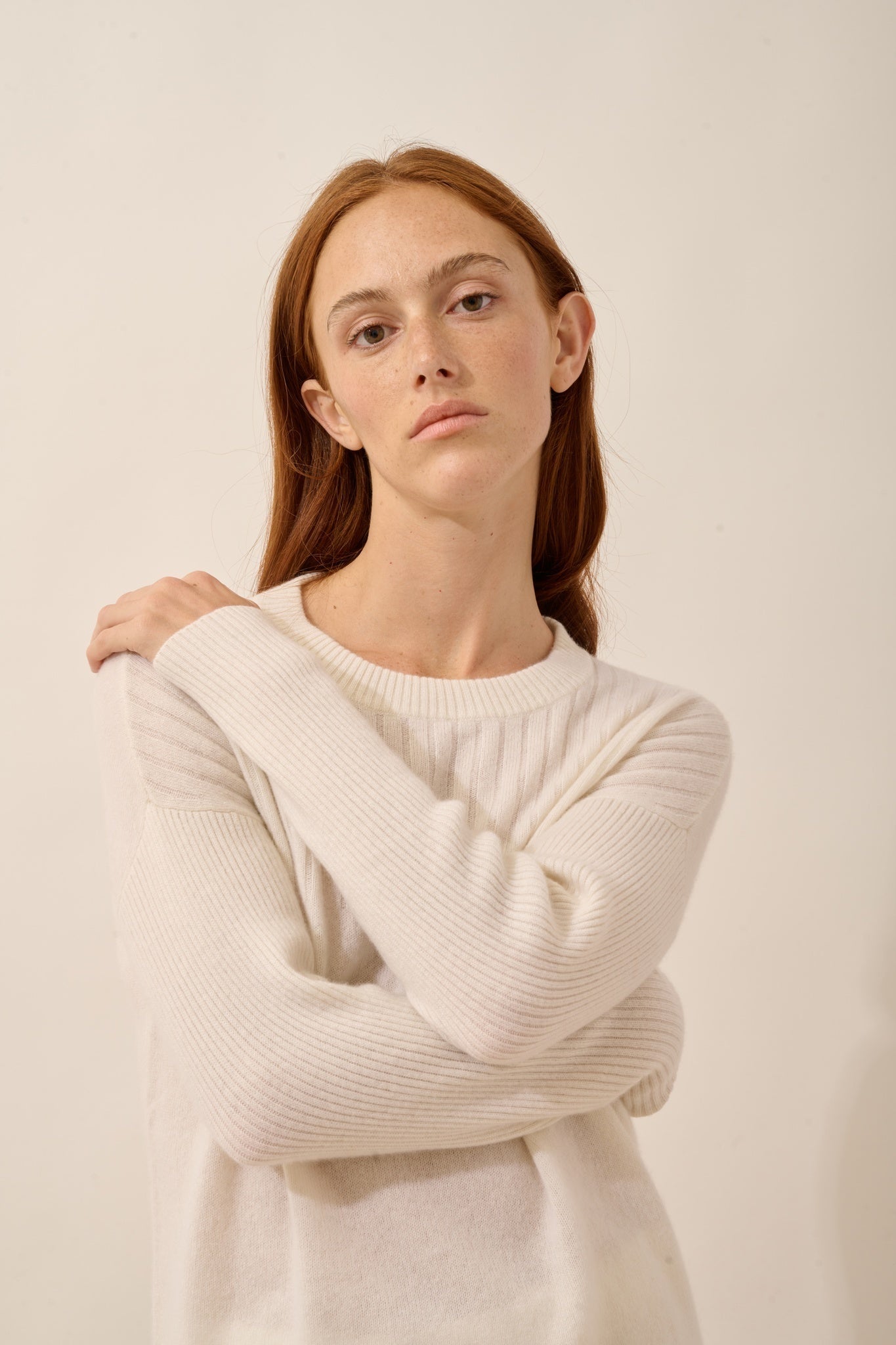 ALVERIS pull col rond neige