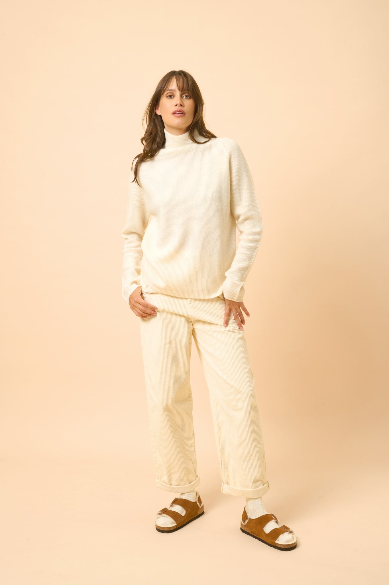 ALYSSA high neck sweater snow