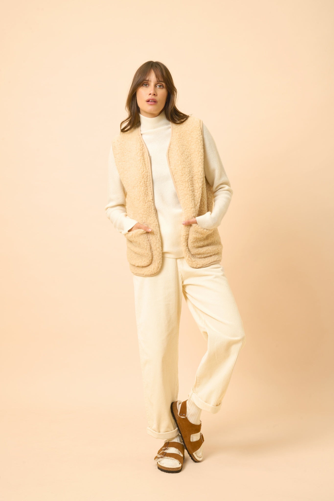 ALYSSA high neck sweater snow