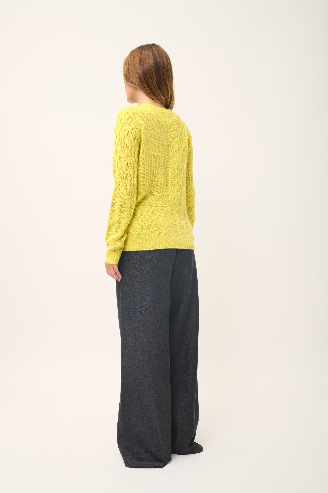 AMALA pull col rond citron
