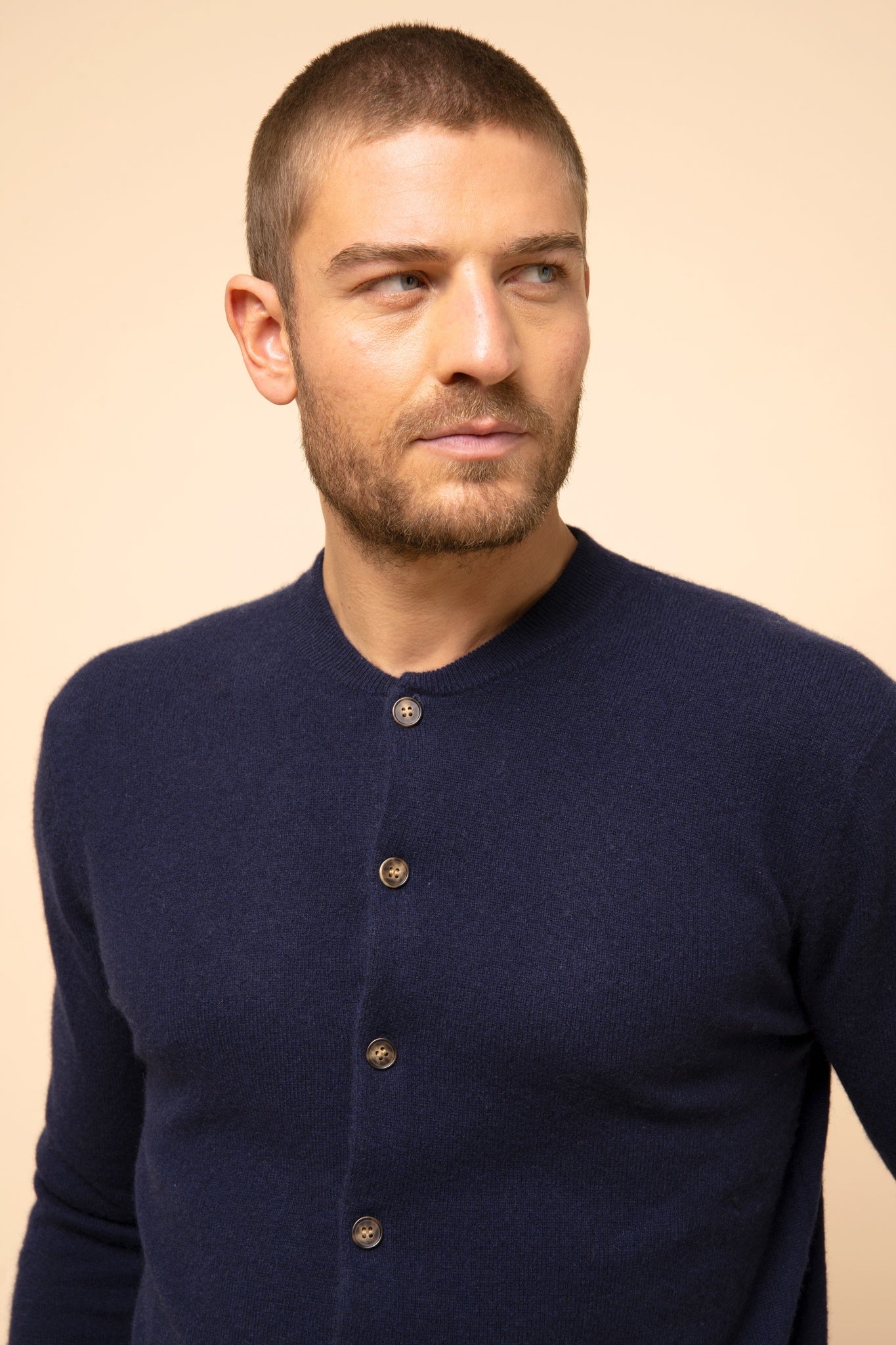 ANAIS cardigan col rond navy