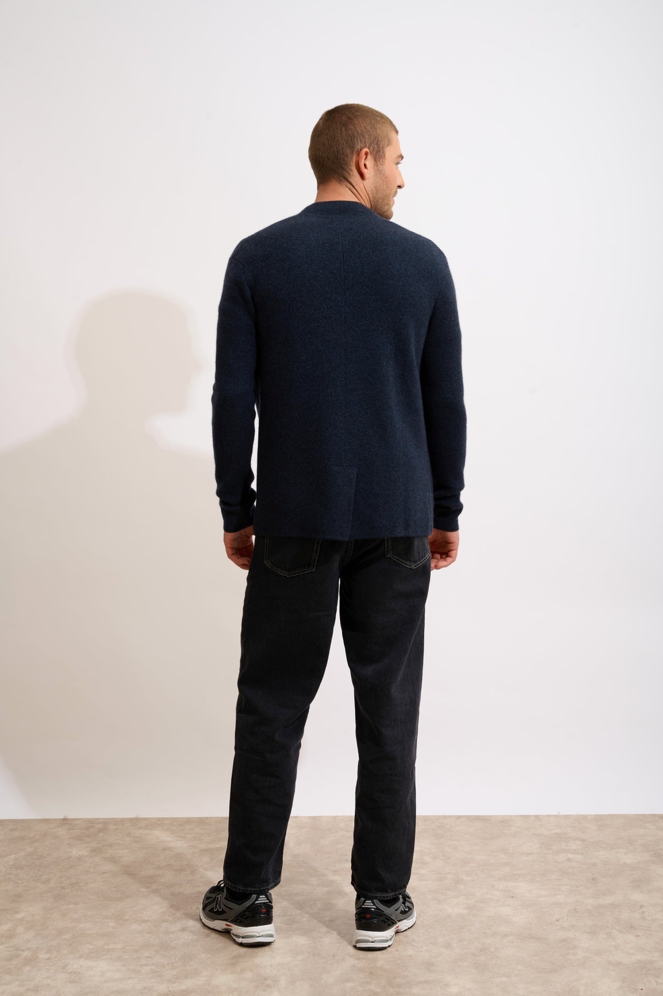 ANNA caviar mao collar jacket