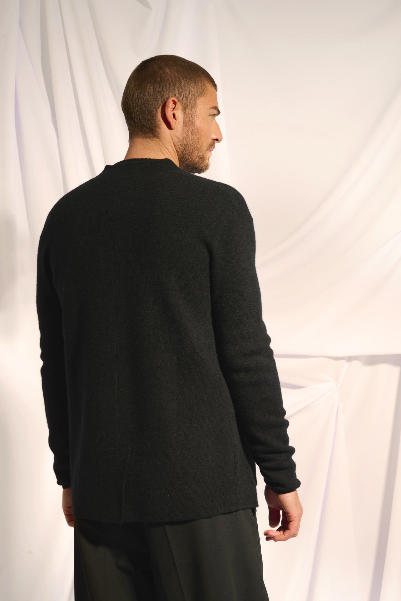 ANNA veste col mao noir