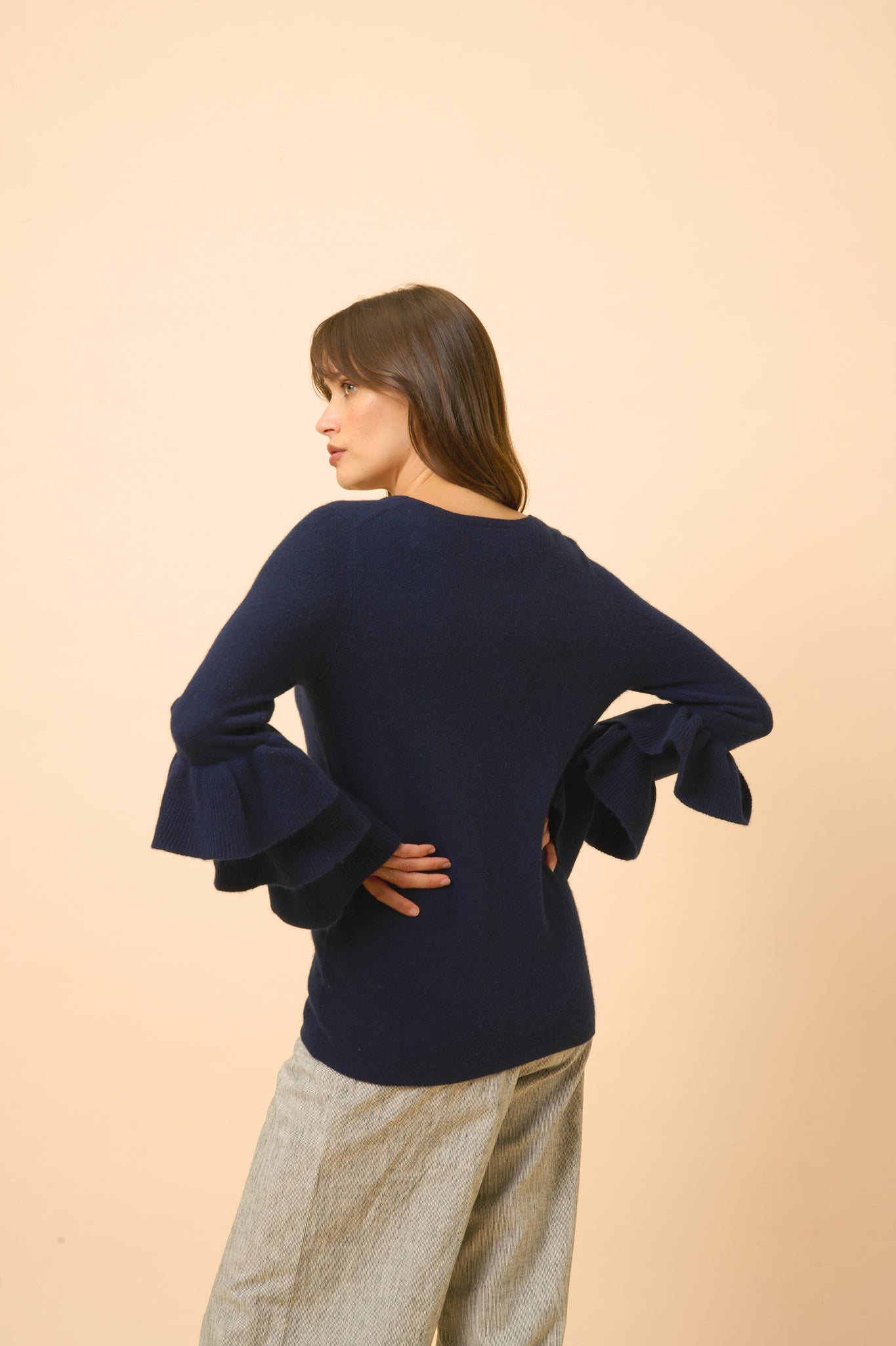 APPIN pull col rond navy