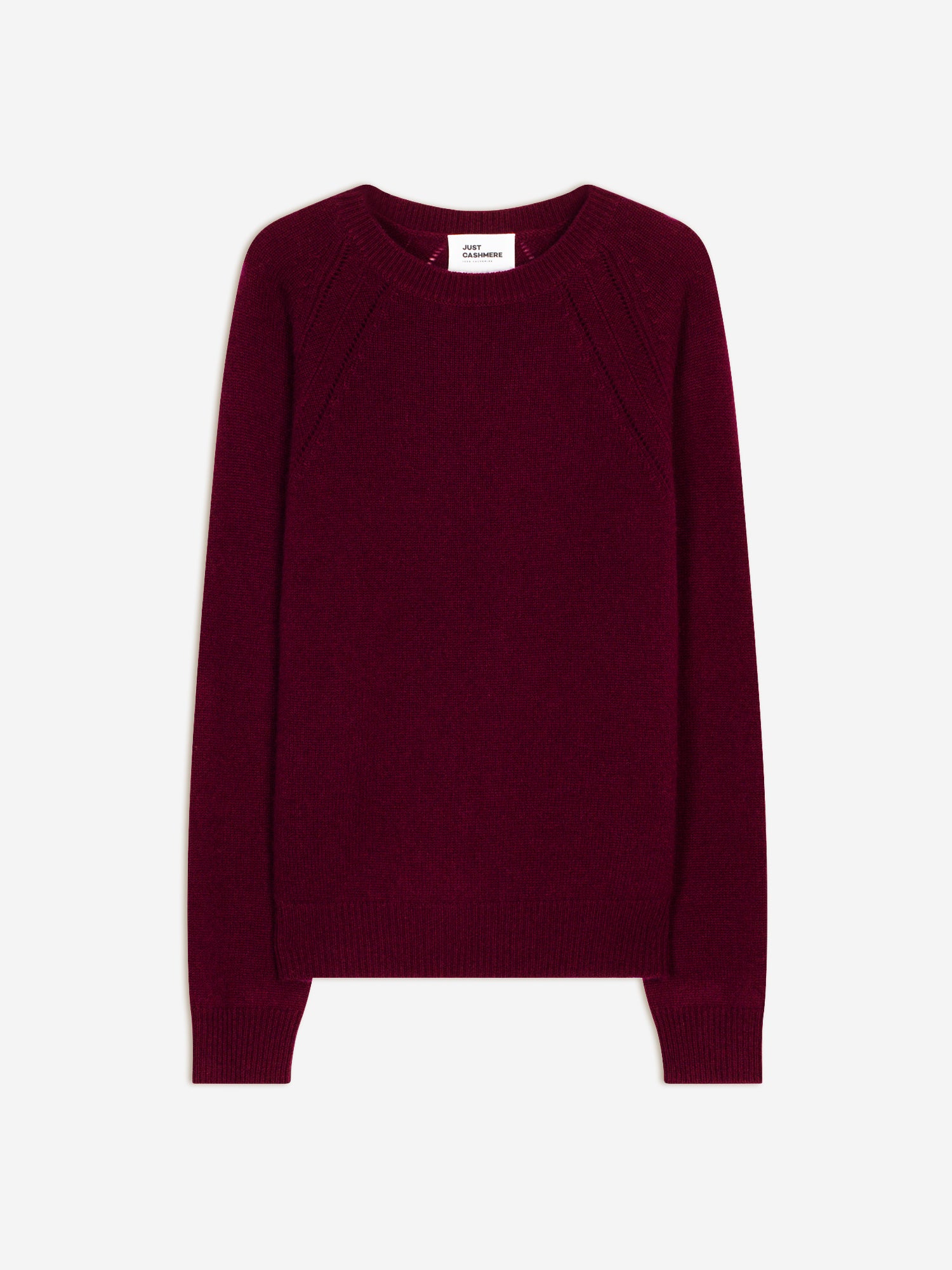 AREQUIPA pull col rond bordeaux