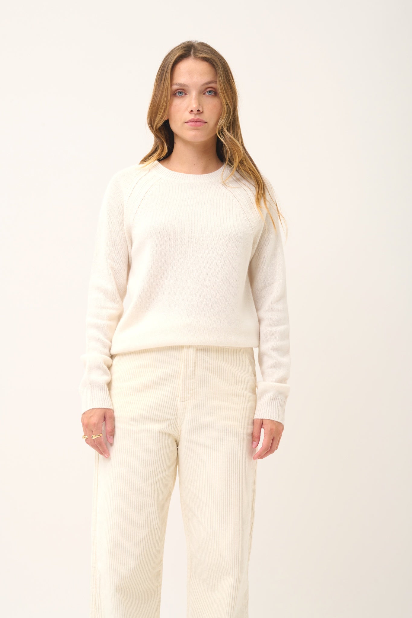 AREQUIPA pull col rond ivoire