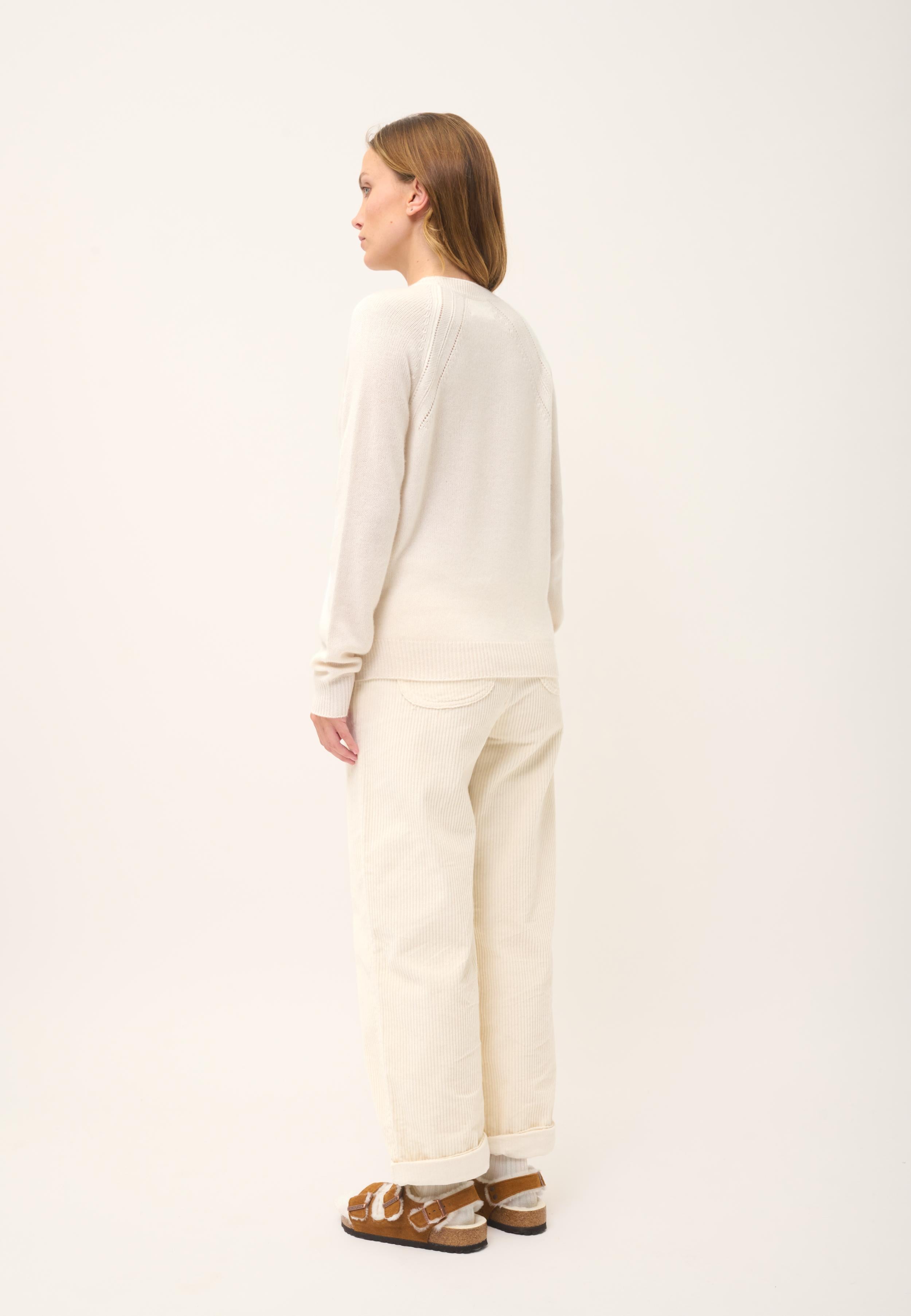 AREQUIPA round-neck sweater ivory