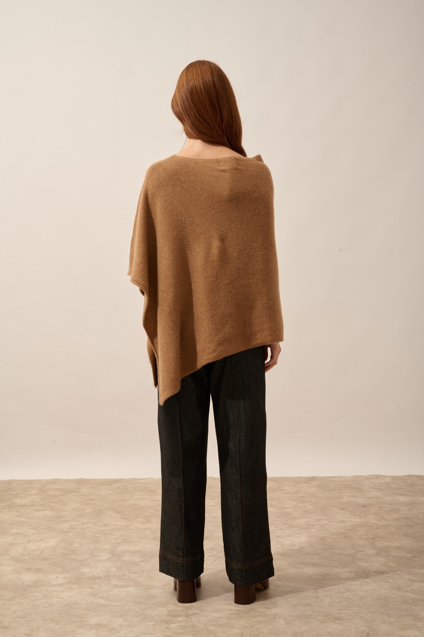 ashley poncho 4 fils noisette