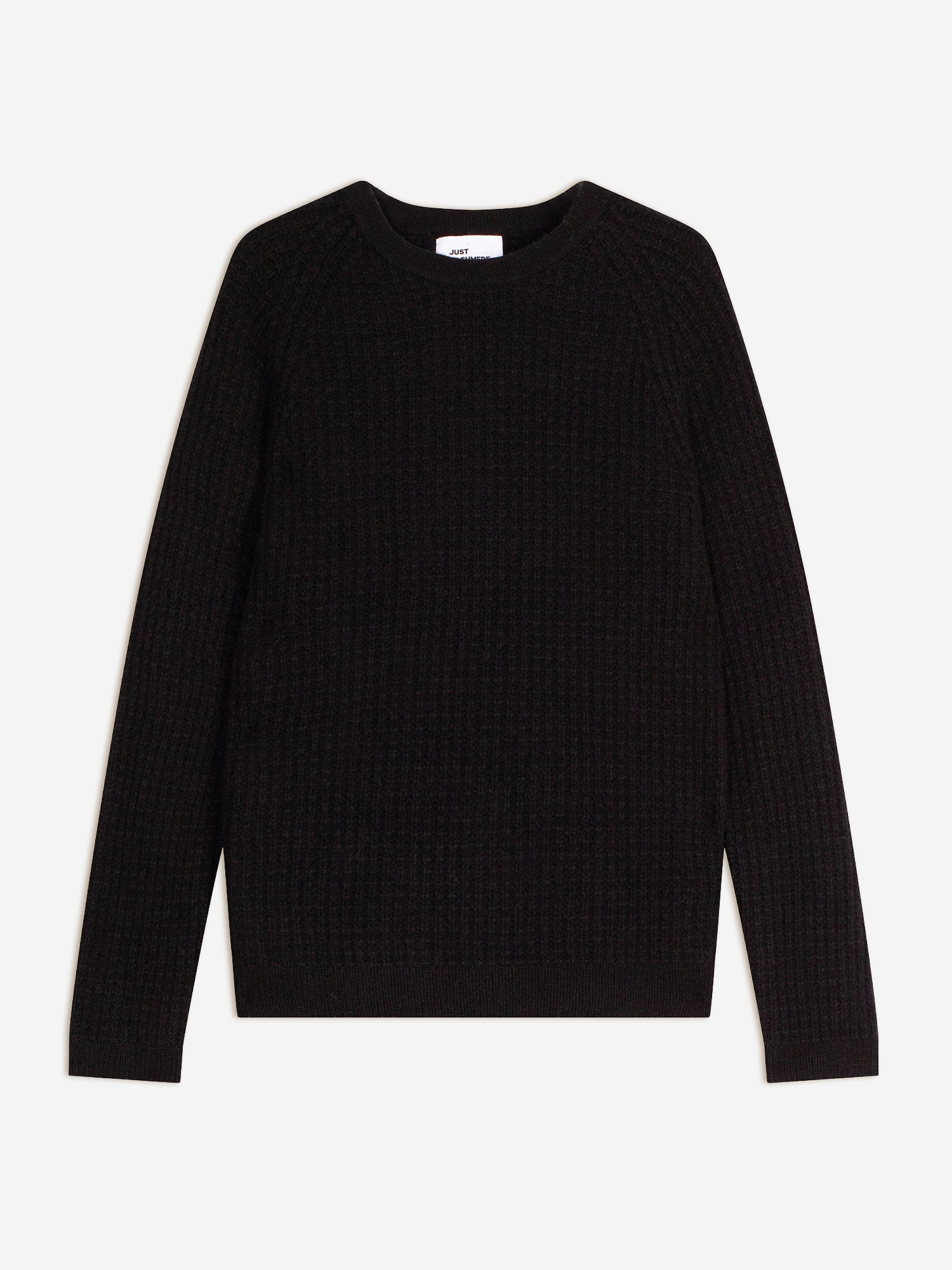 ASTRÉE pull col rond 6 fils noir