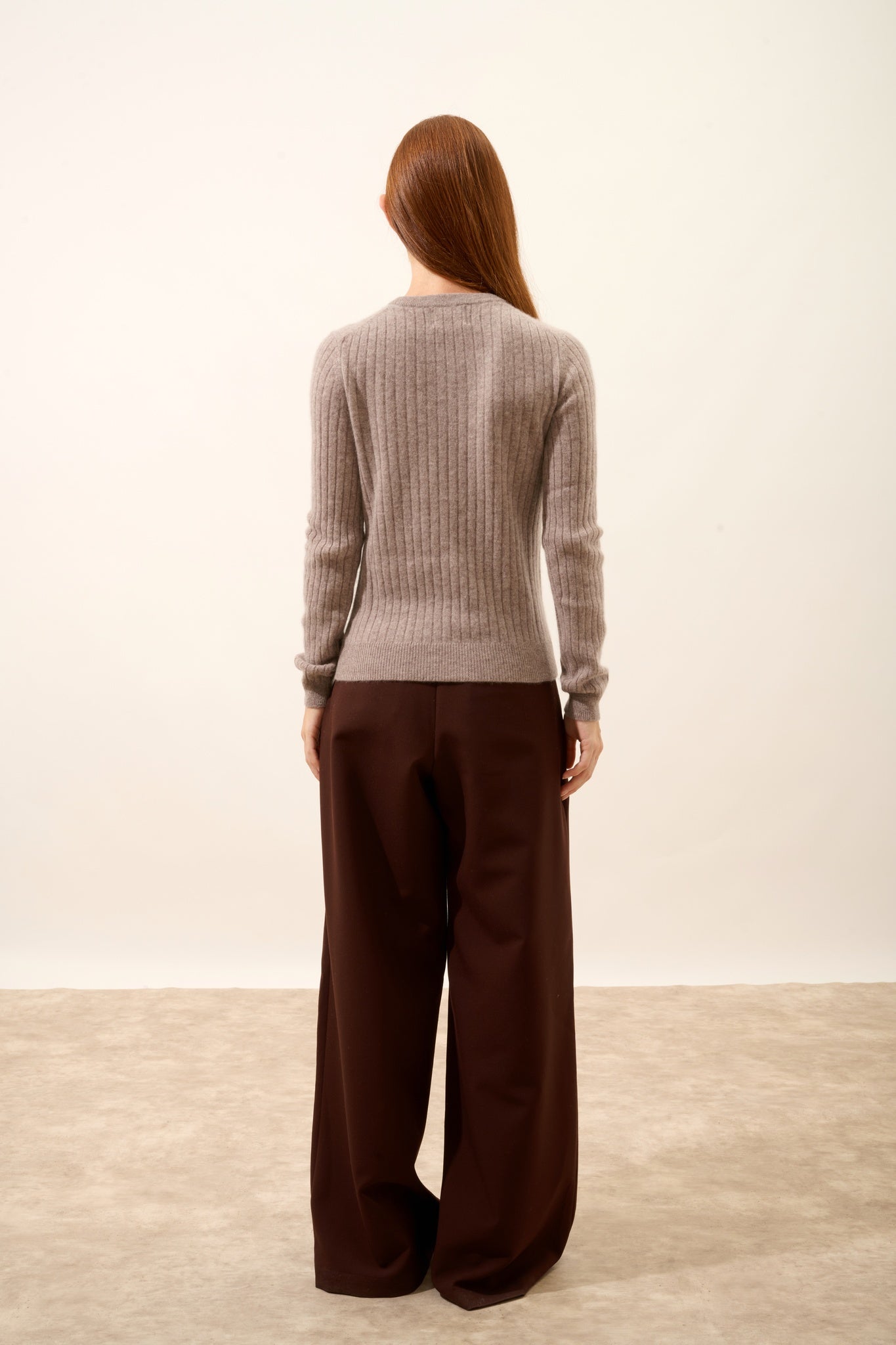 AVANA pull col rond caribou chiné