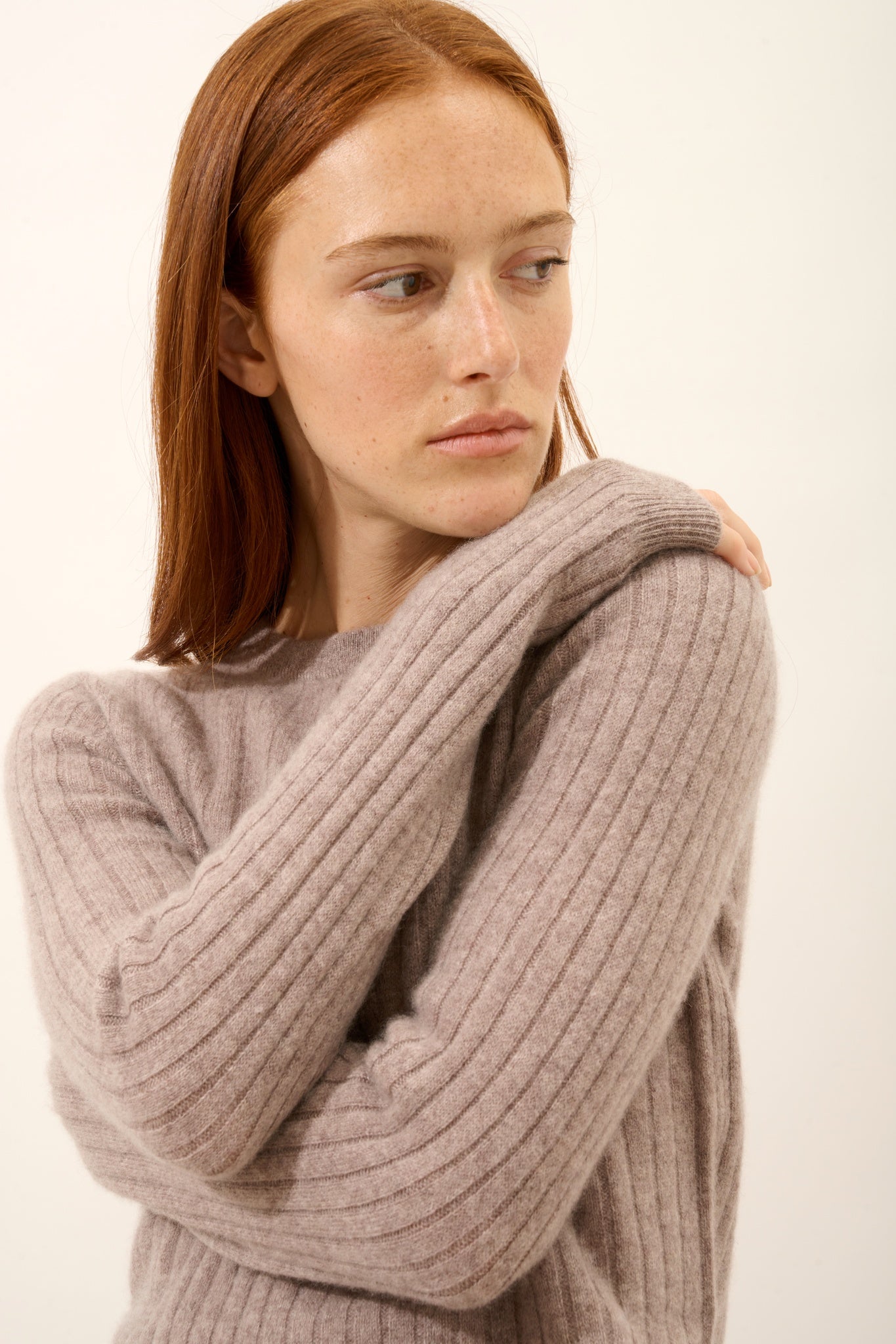 AVANA pull col rond caribou chiné