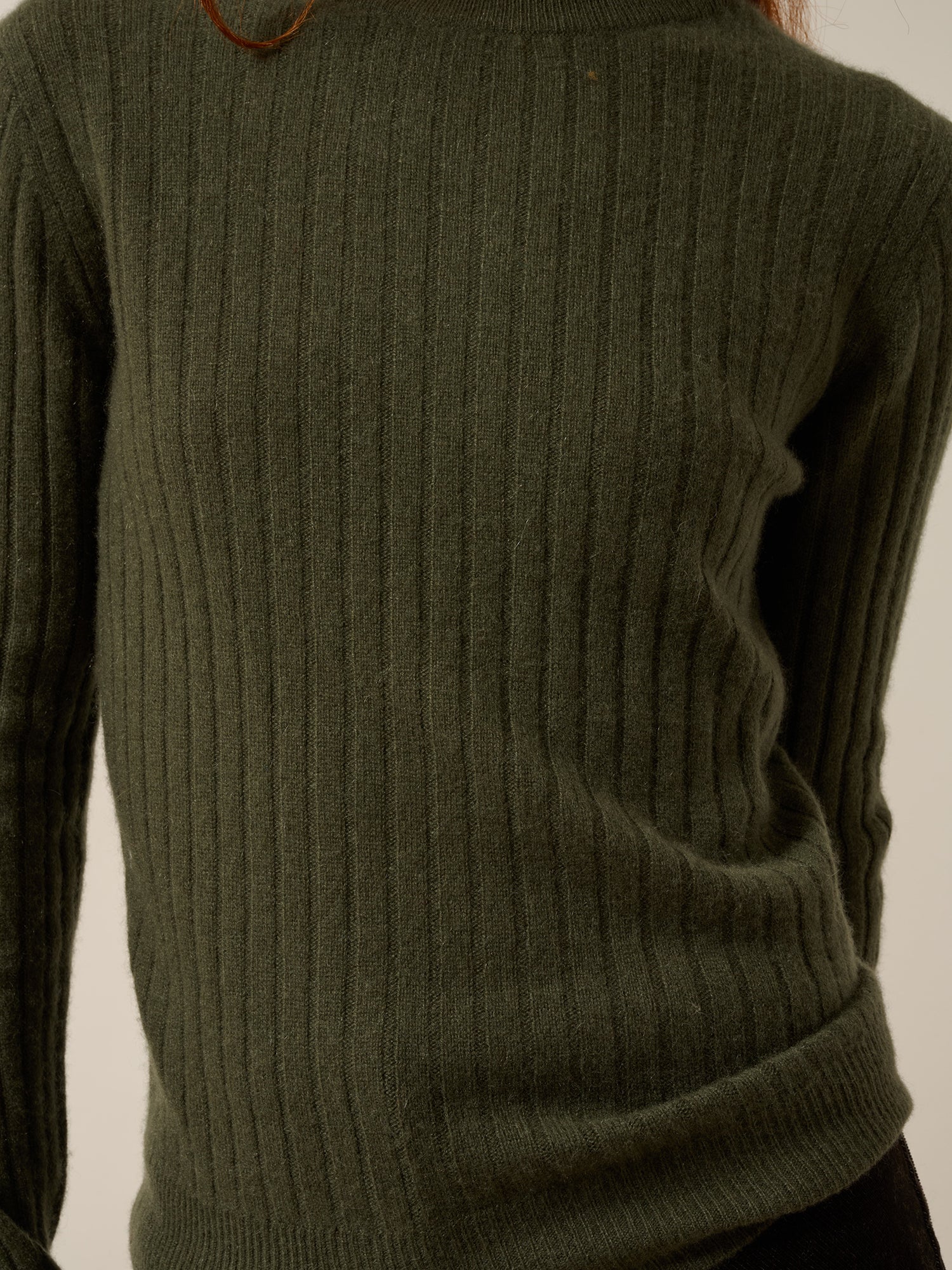 AVANA pull col rond kaki