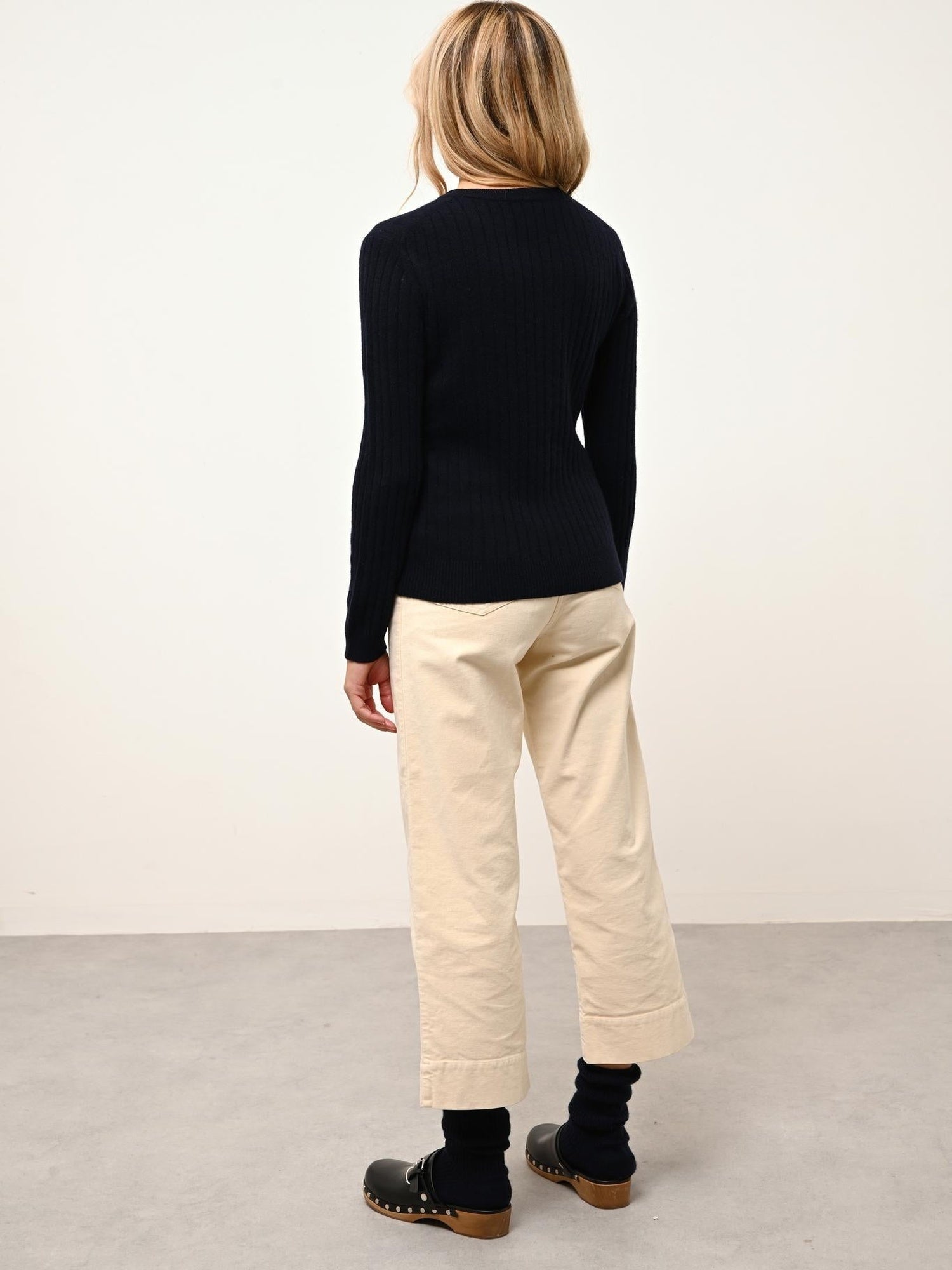 AVANA pull col rond navy