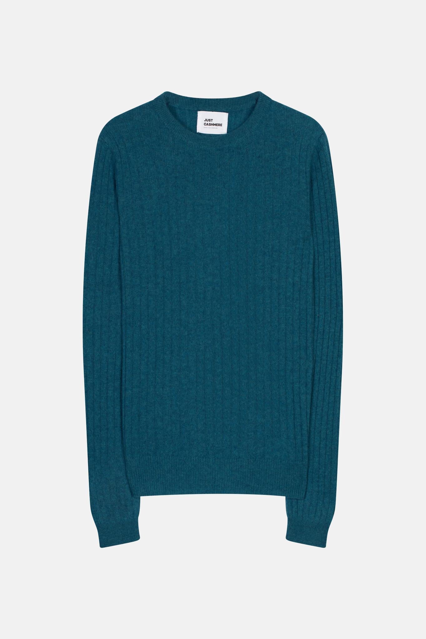 AVANA round-neck peacock sweater