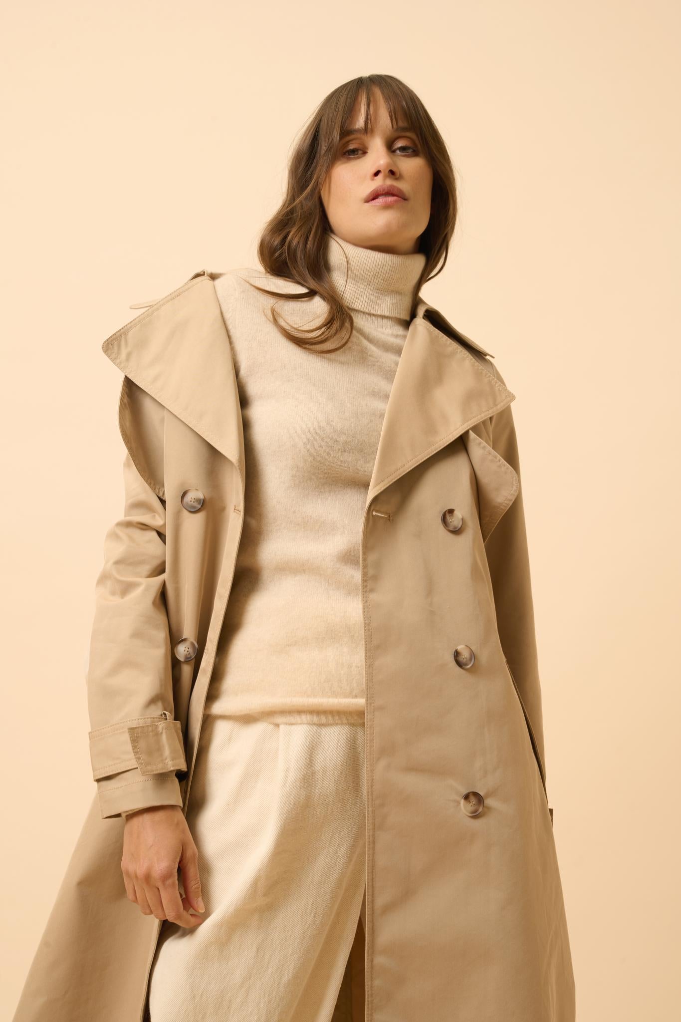 AVA oatmeal turtleneck sweater