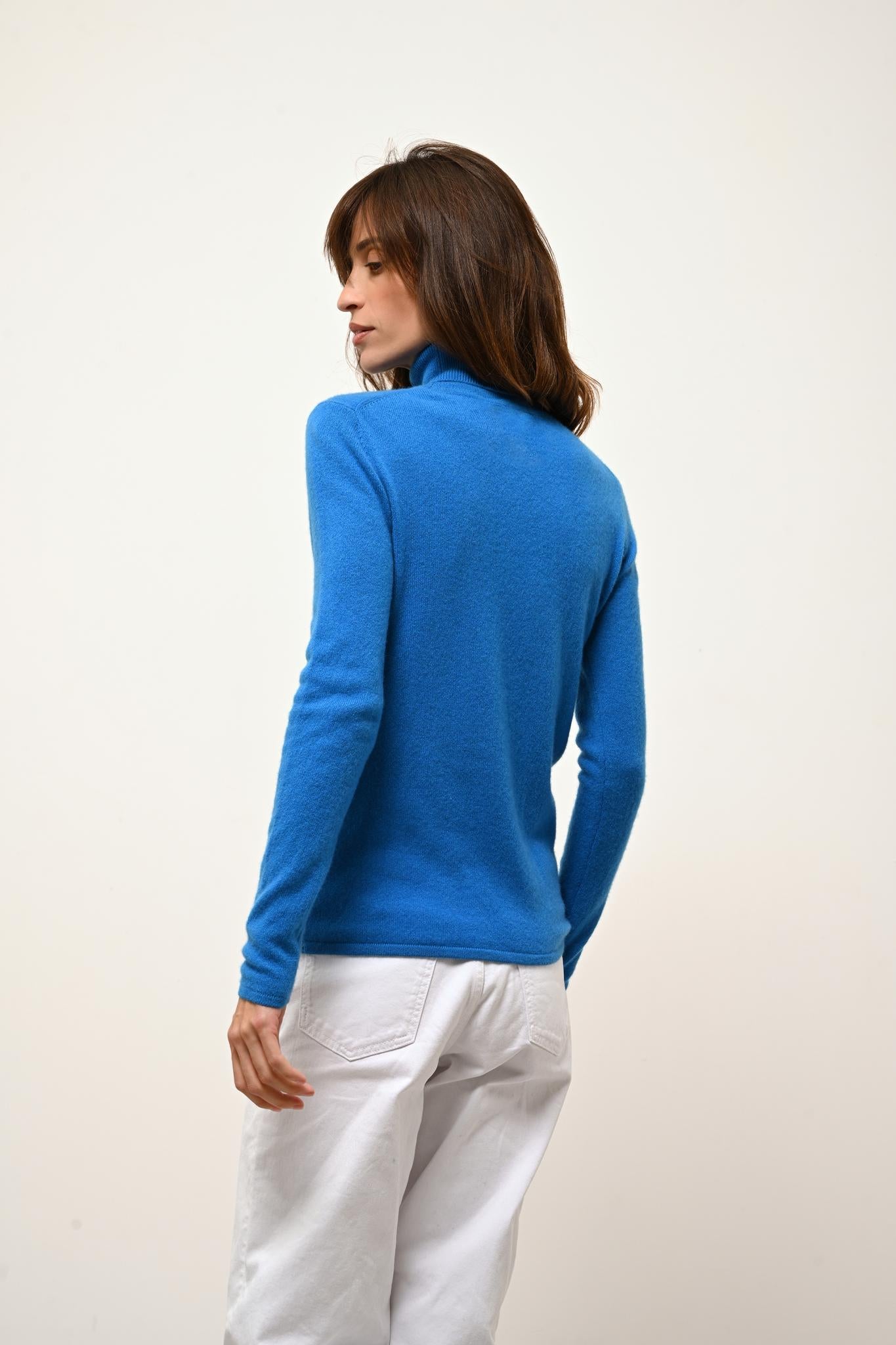 AVA azure turtleneck sweater