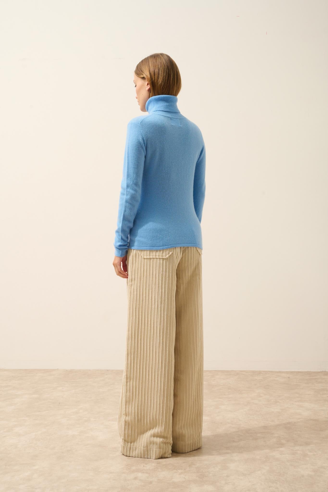 AVA baby blue turtleneck sweater