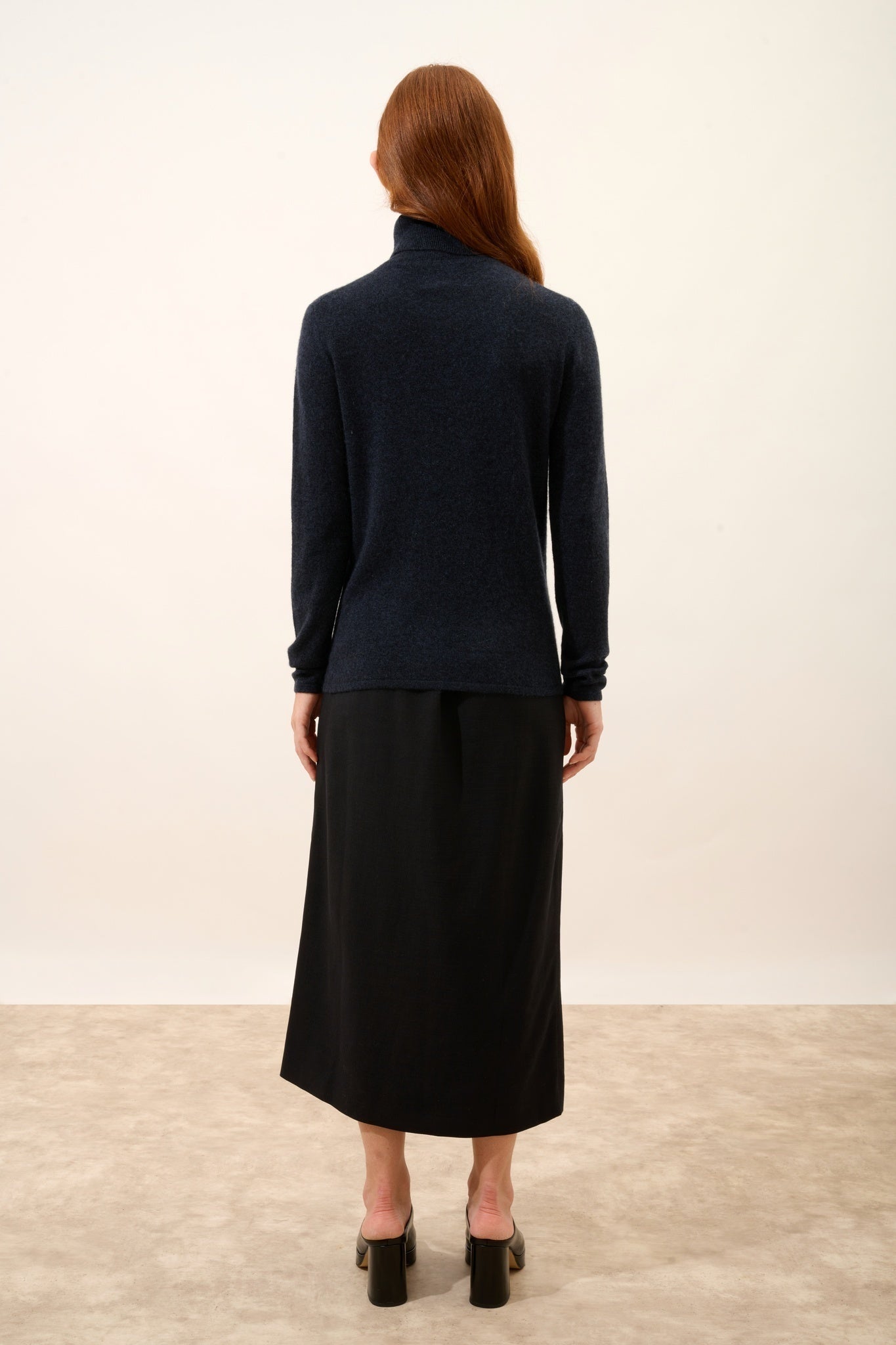 AVA caviar roll neck sweater