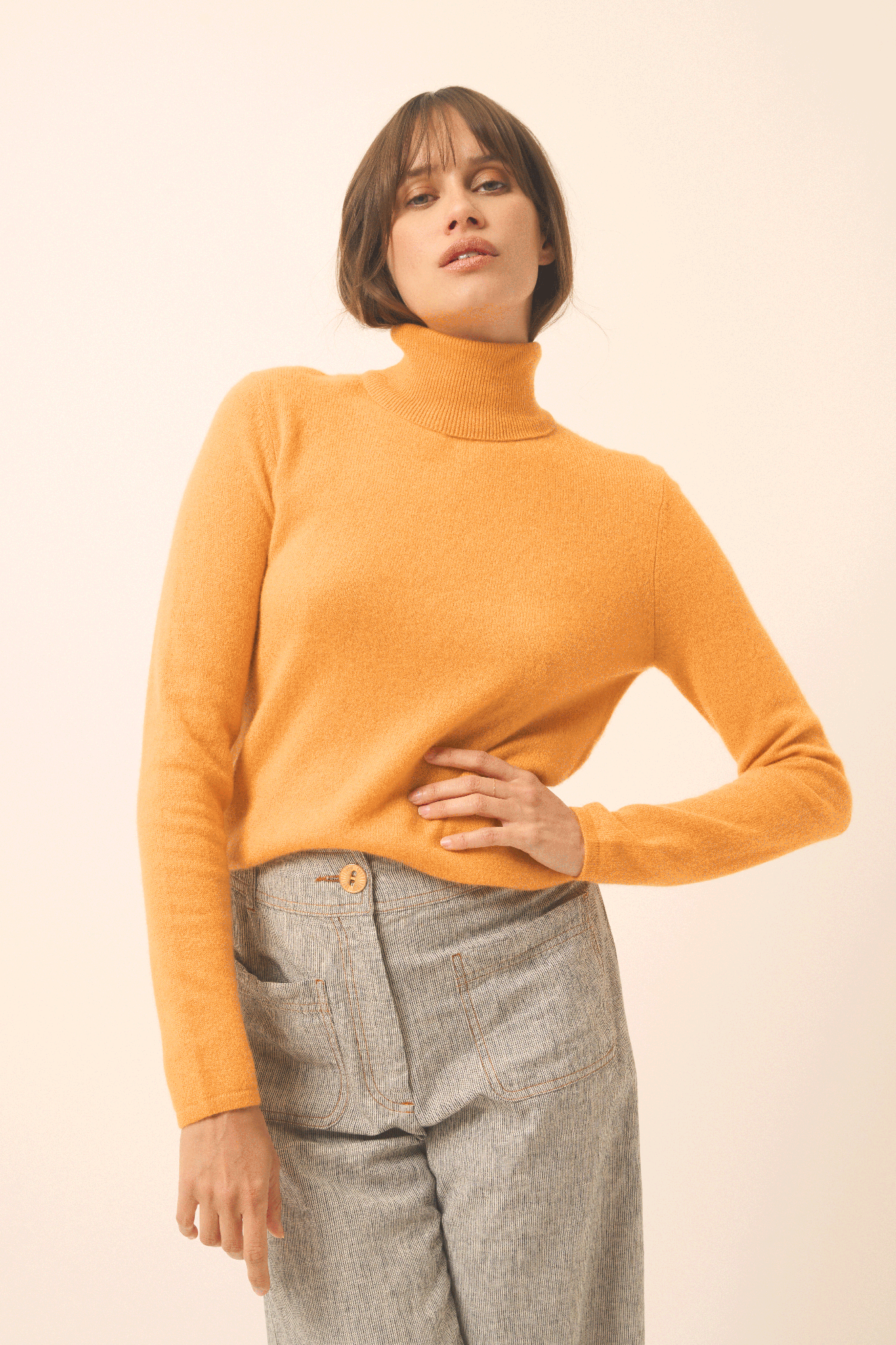 AVA Turmeric turtleneck sweater