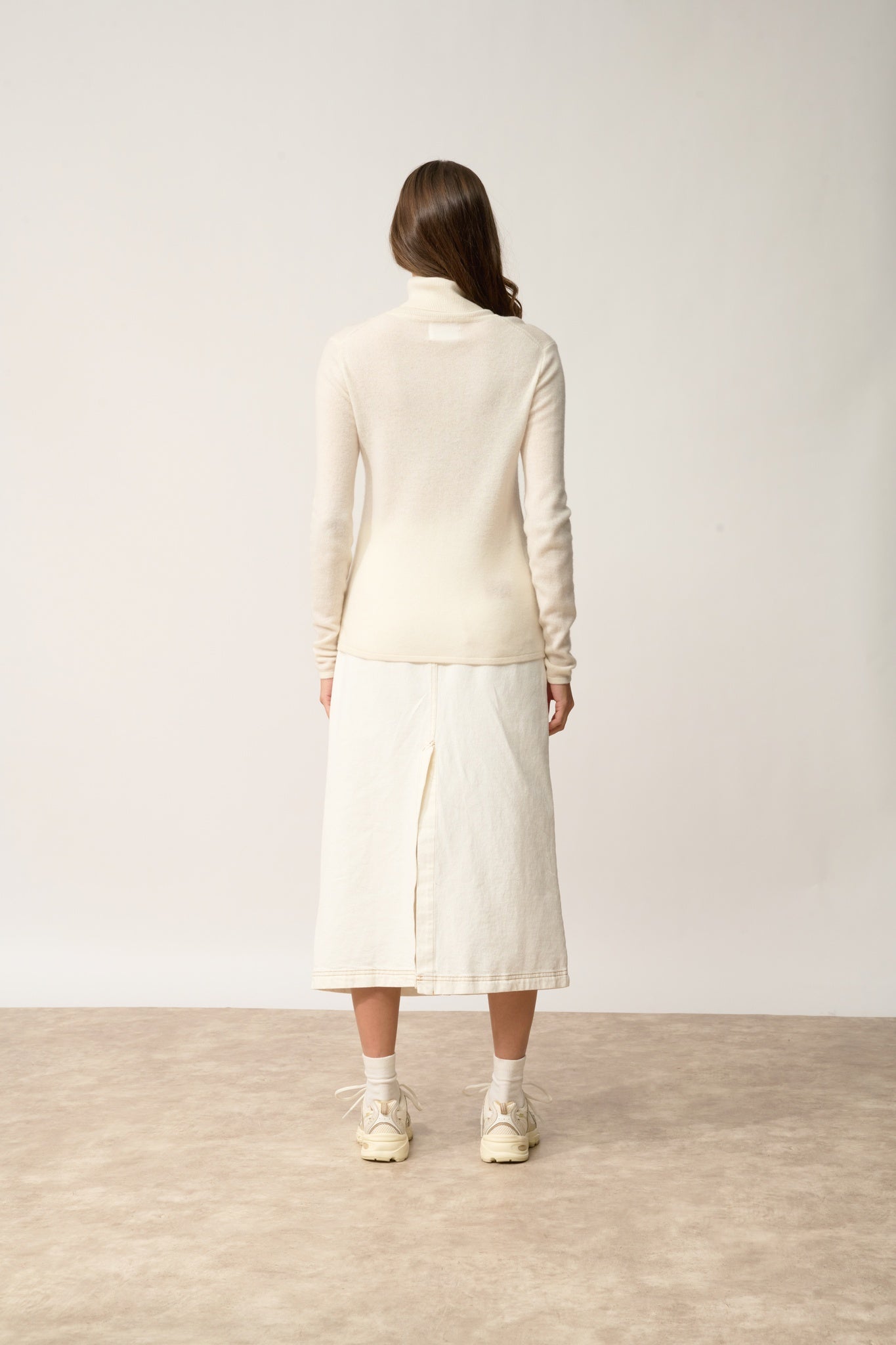 AVA ivory turtleneck sweater