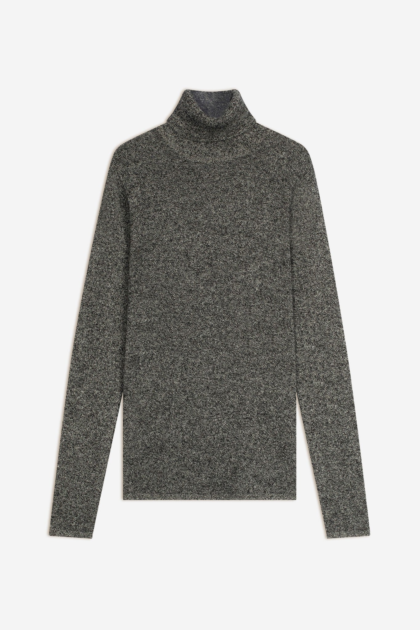 ava pull col roulé noir/blanc