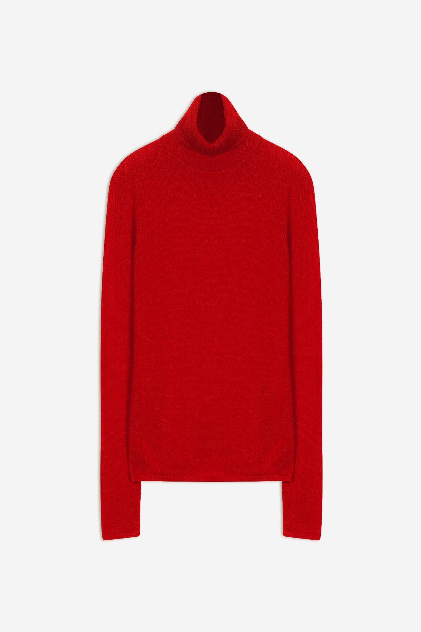 ava pull col roulé rouge