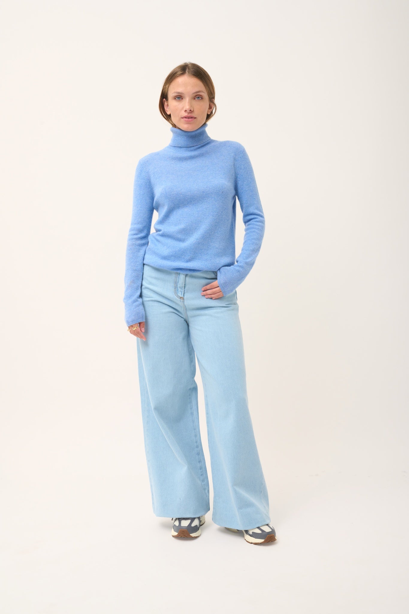 AVA sky turtleneck sweater
