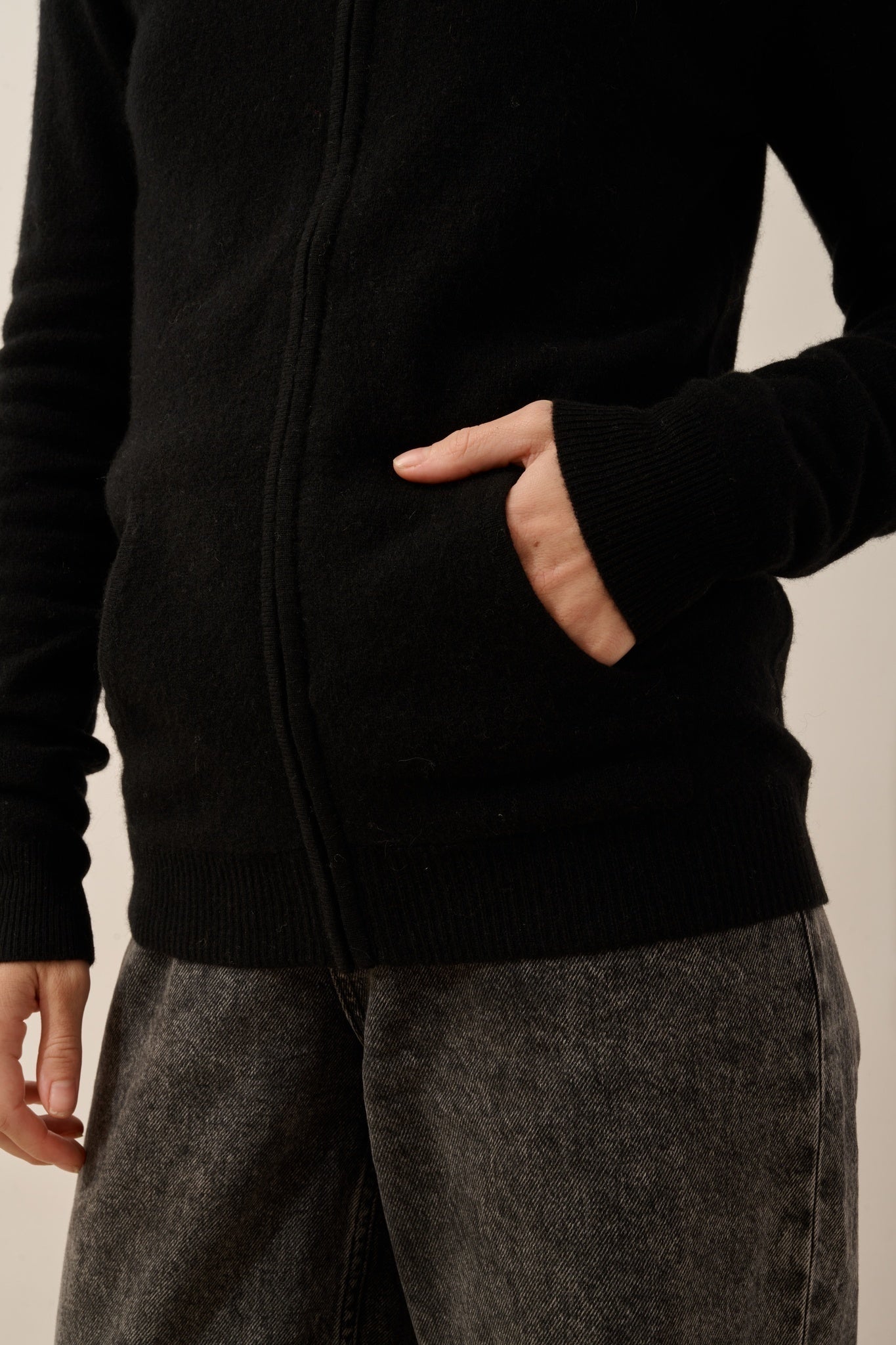 AYR gilet col montant noir