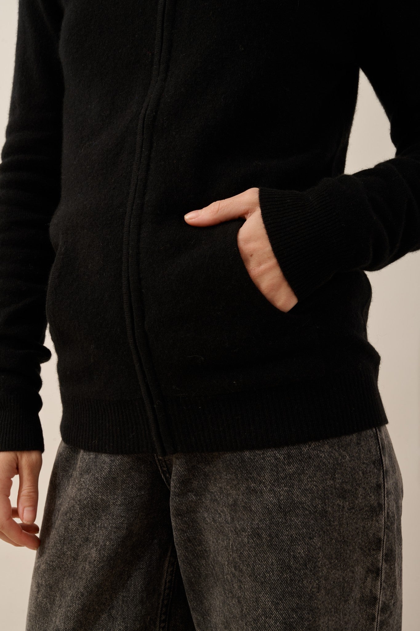 ayr gilet col montant noir