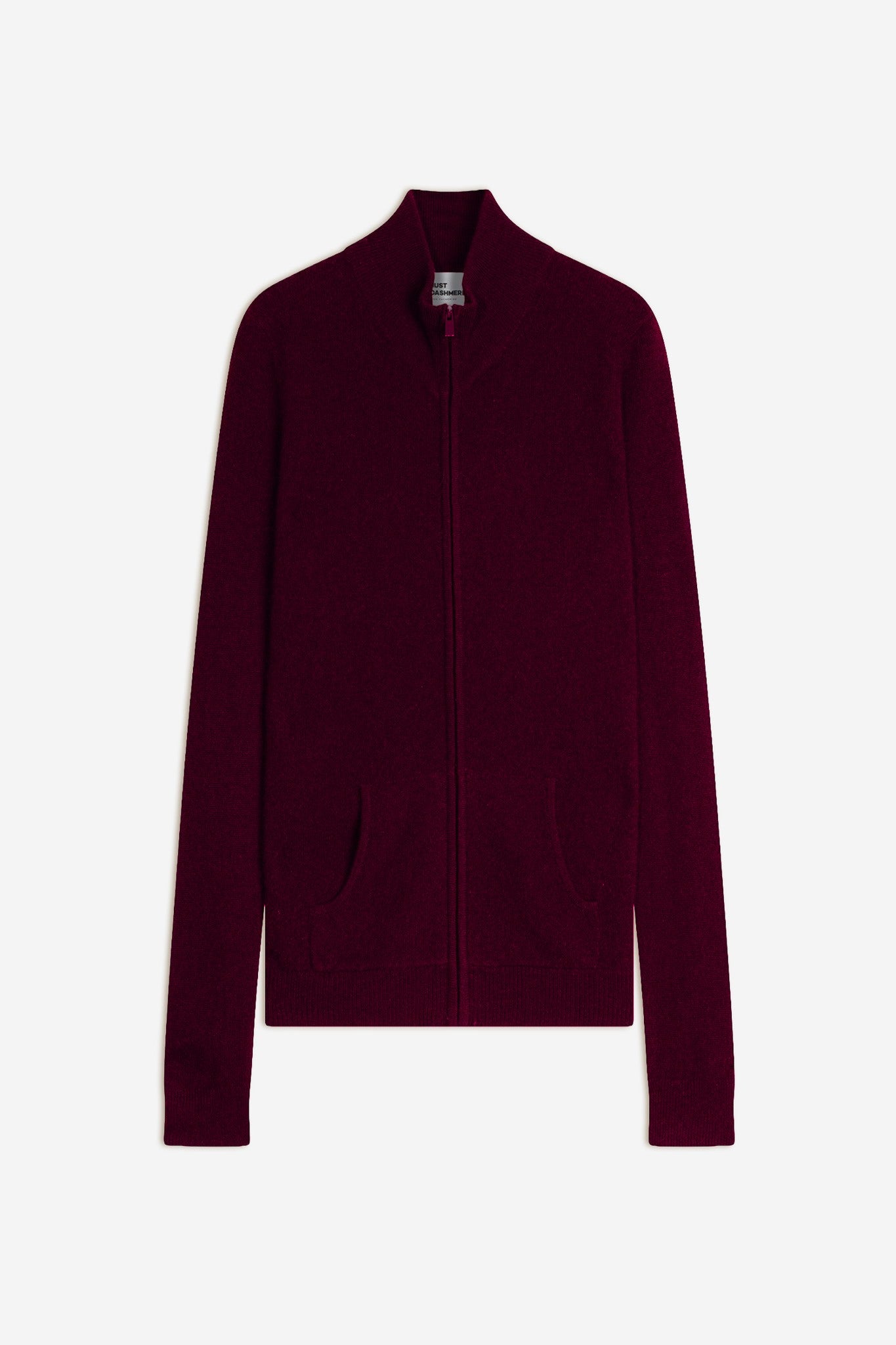 ayr gilet zippé col montant mûre