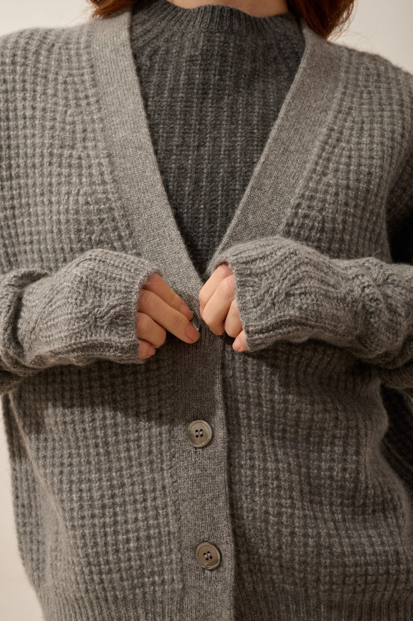 BALE mittens, 6-ply heathered flannel