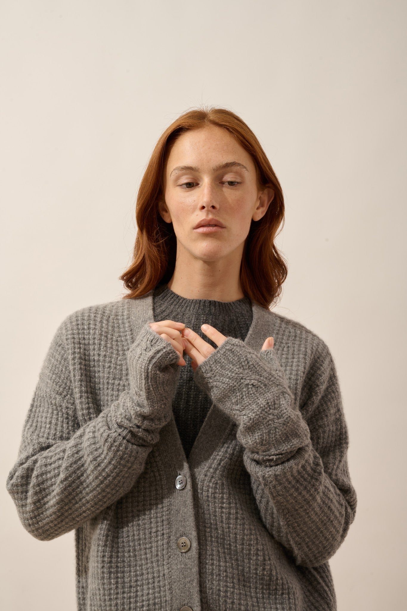 bale mitaines 6 fils flanelle chiné