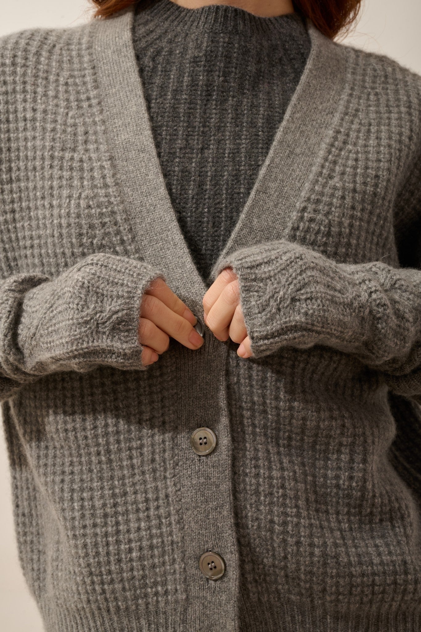 6-ply heathered flannel mittens