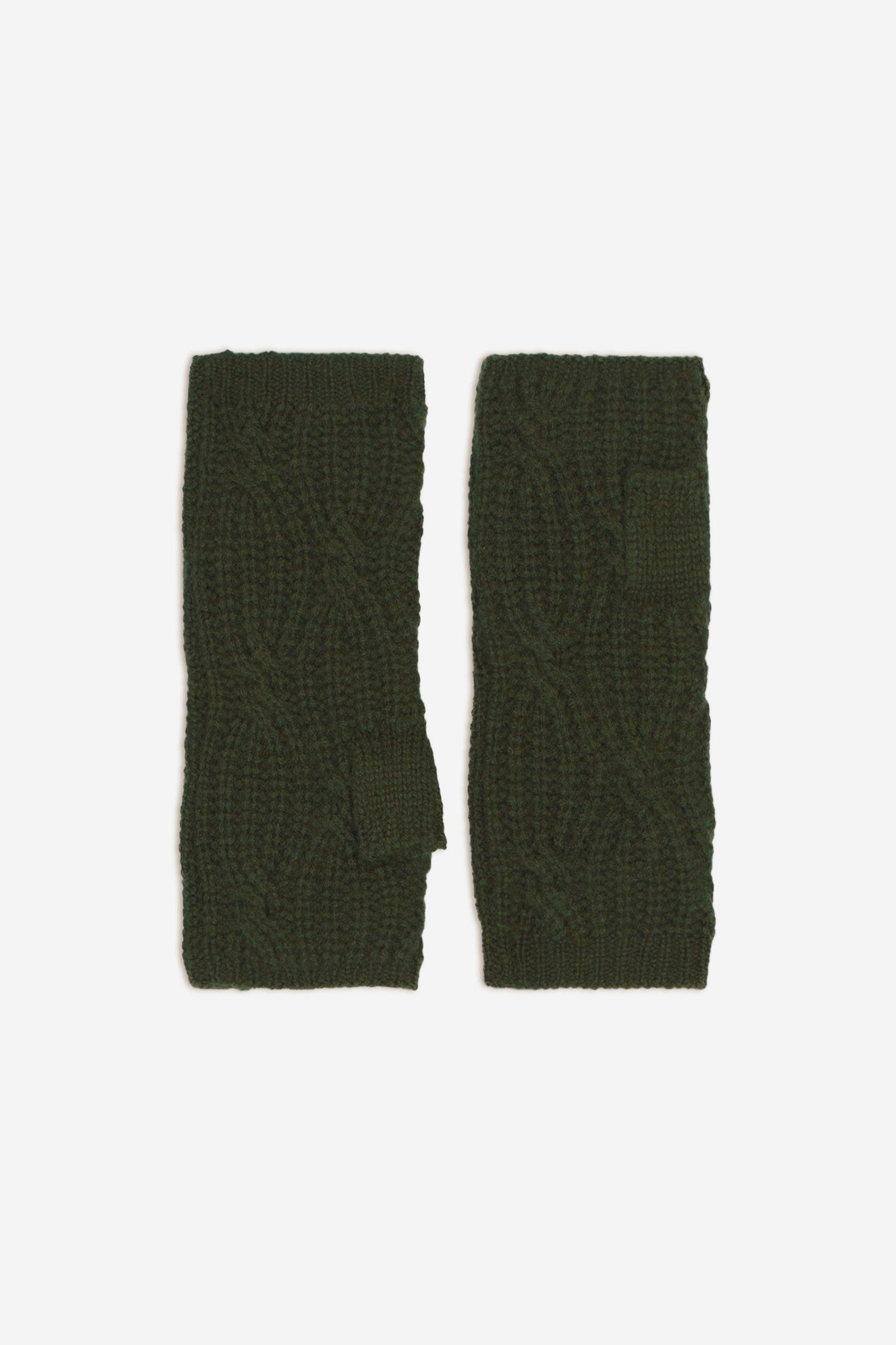 khaki flecked mittens