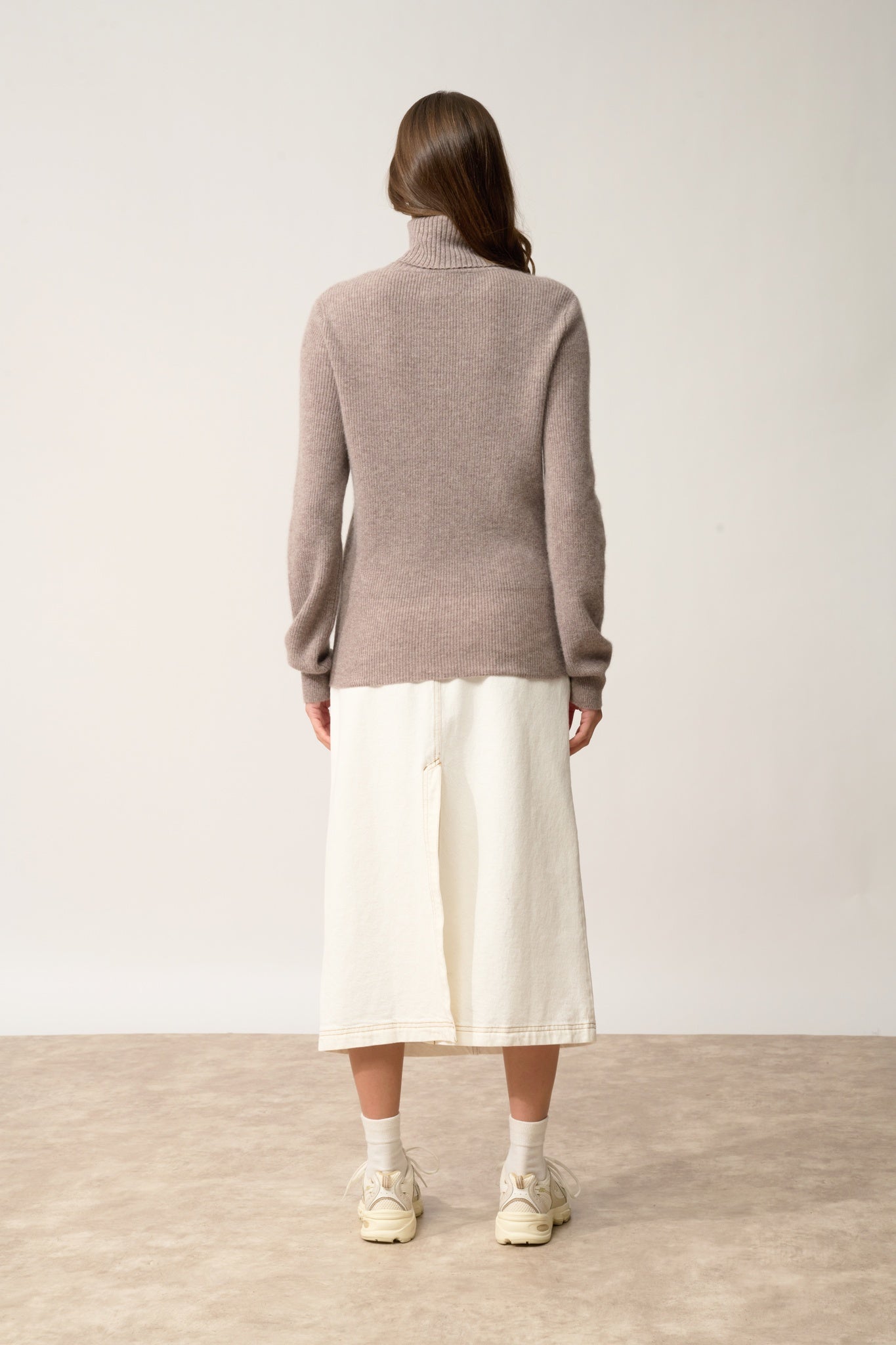 BILLY turtleneck sweater caribou mottled