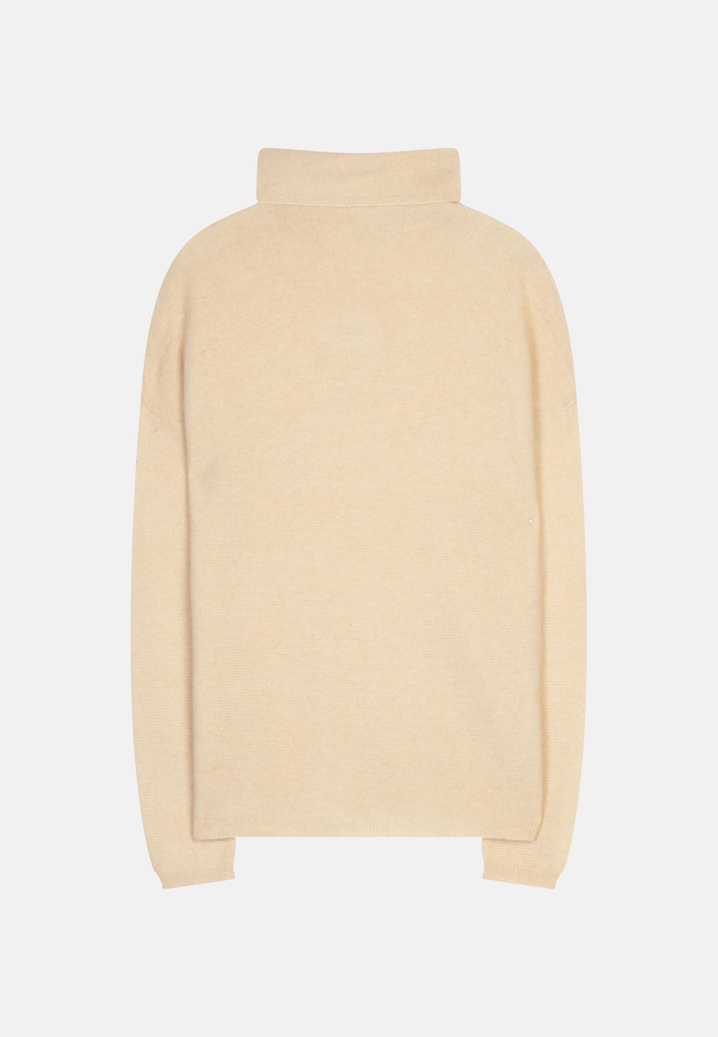 BLANTYRE sand turtleneck sweater