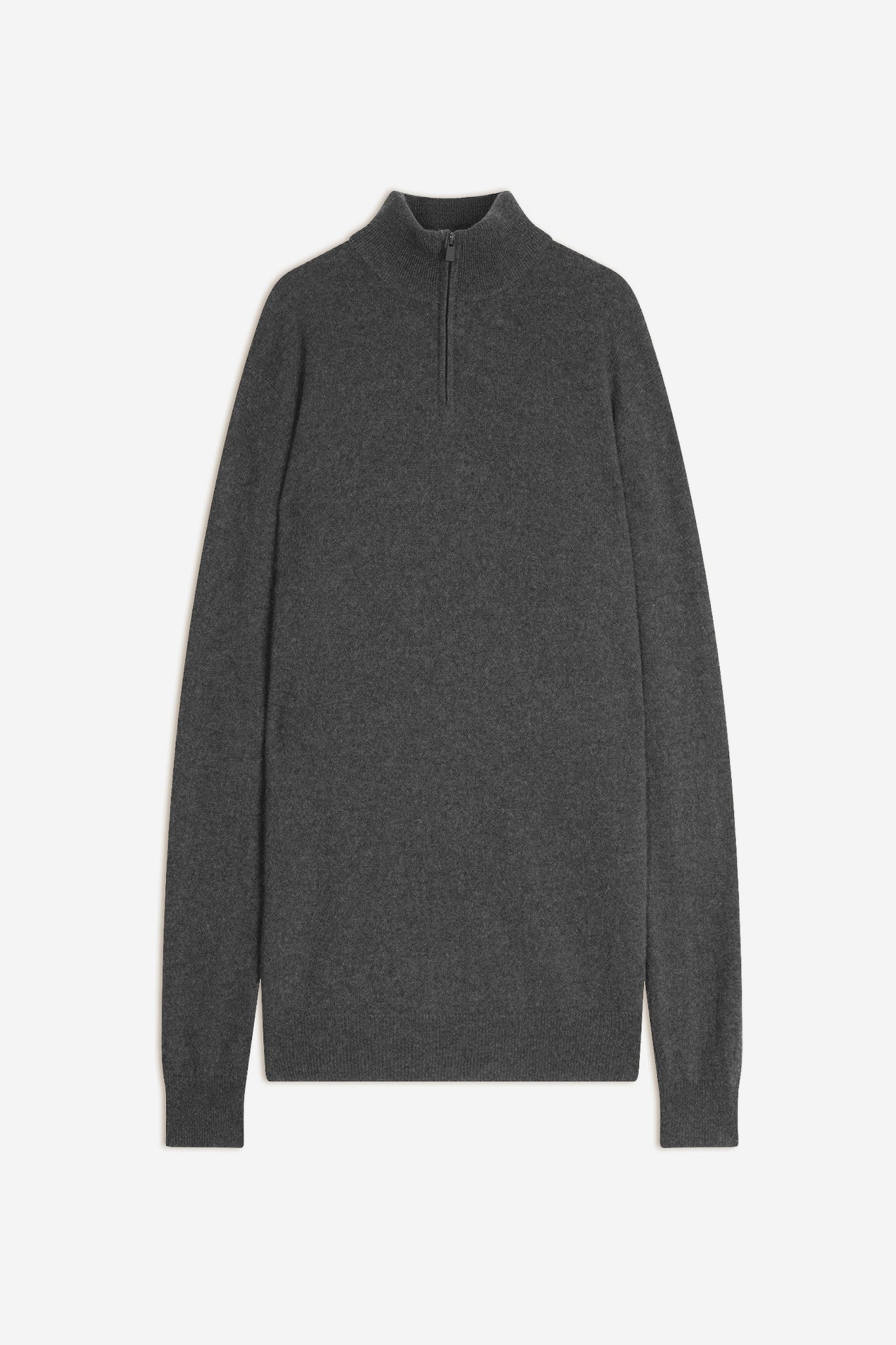 bradley pull col camionneur anthracite chiné