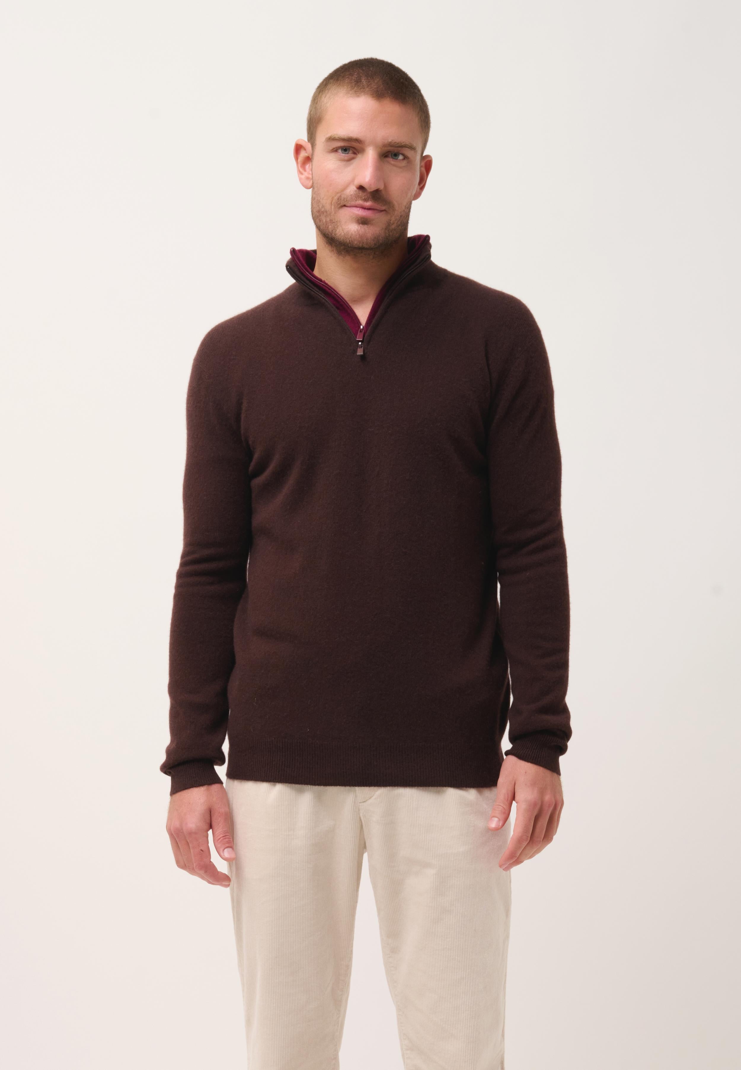 BRADLEY pull col camionneur choco