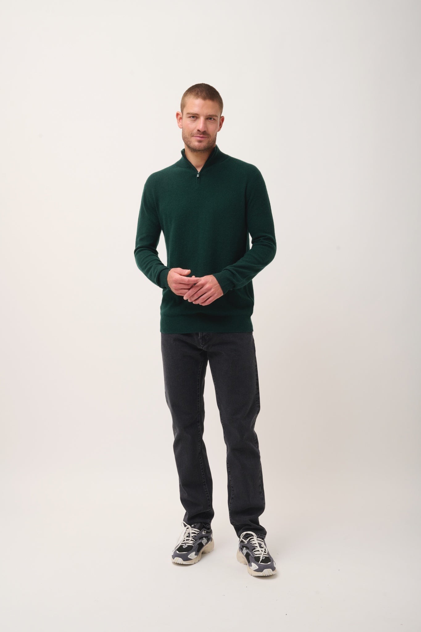 BRADLEY cypress trucker collar sweater